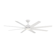 Roboto XL 70" Matte White Outdoor Ceiling Fan with LED Light