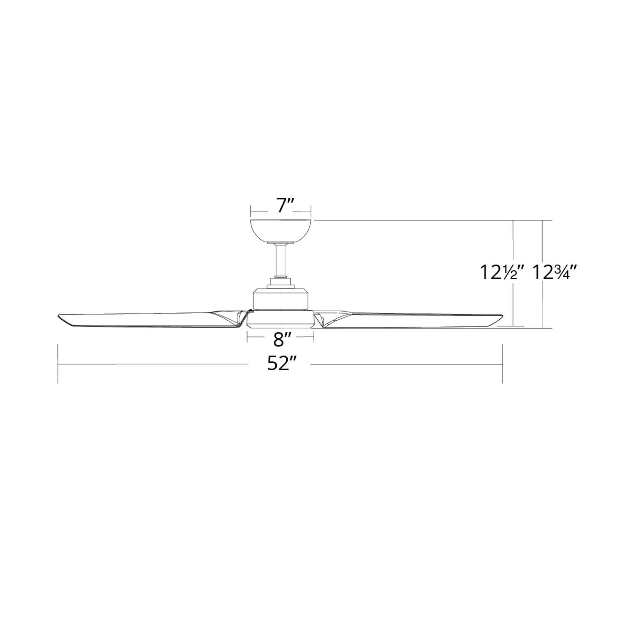 Roboto 52" Brushed Aluminum Outdoor Ceiling Fan