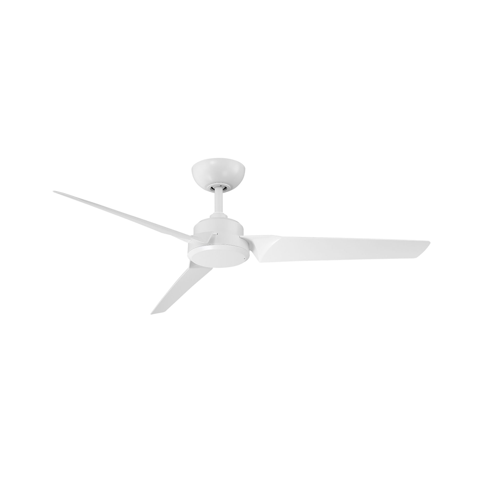 Roboto 52" Matte White Outdoor Ceiling Fan
