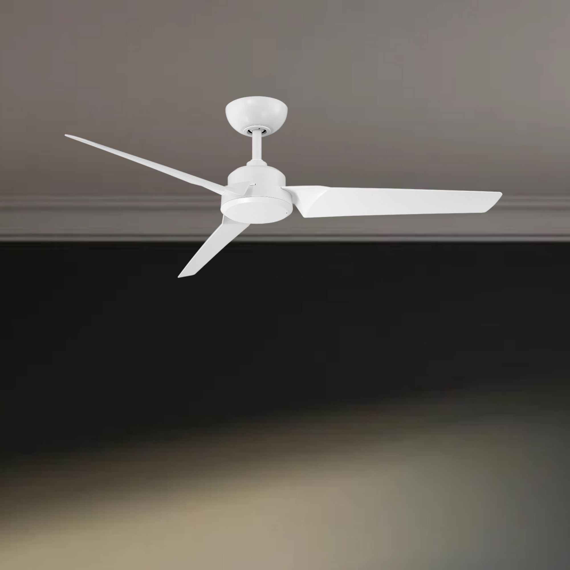 Roboto 52" Matte White Outdoor Ceiling Fan