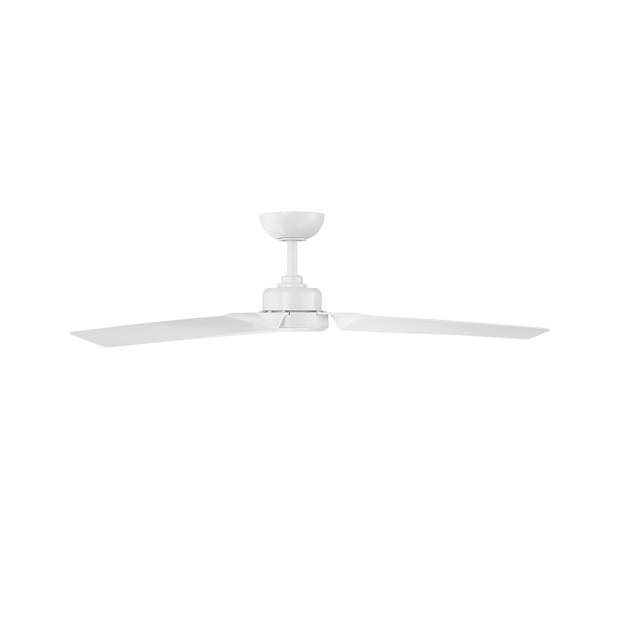 Roboto 52" Matte White Outdoor Ceiling Fan