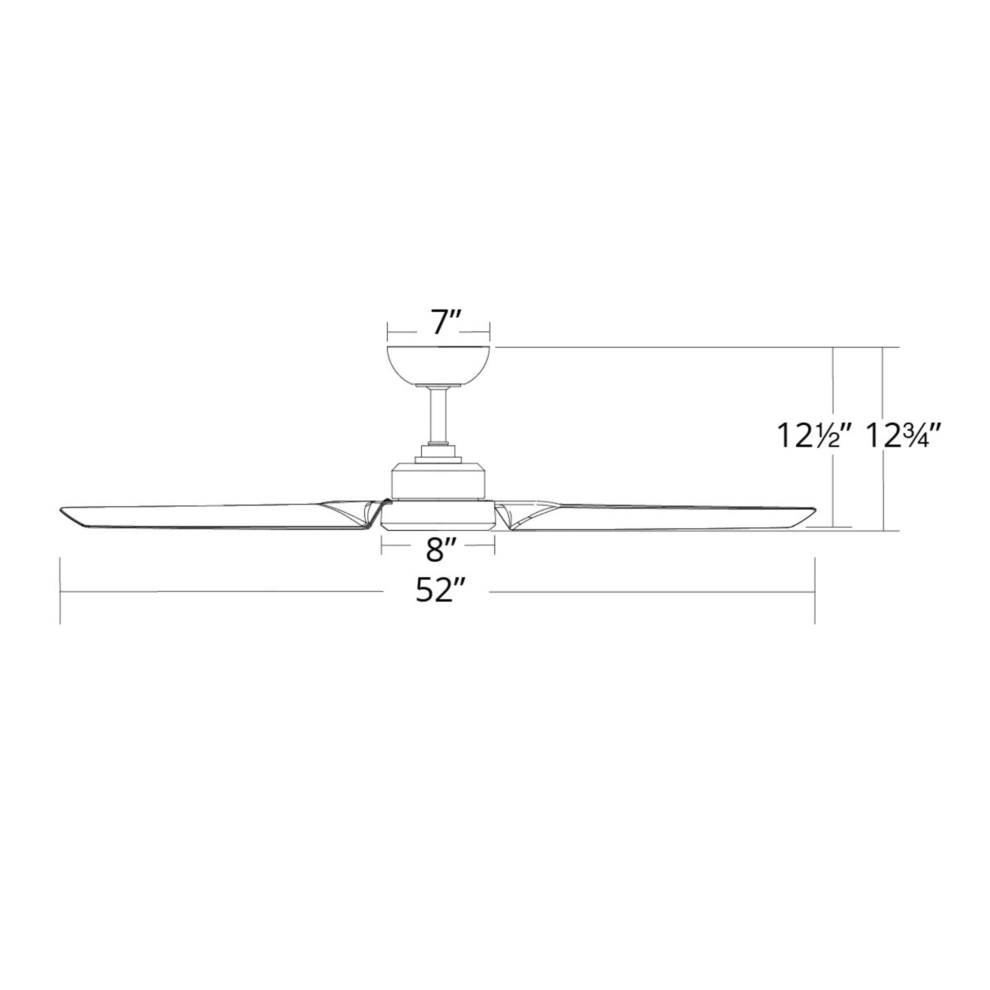 Roboto 52" Oil Rubbed Bronze Outdoor Ceiling Fan