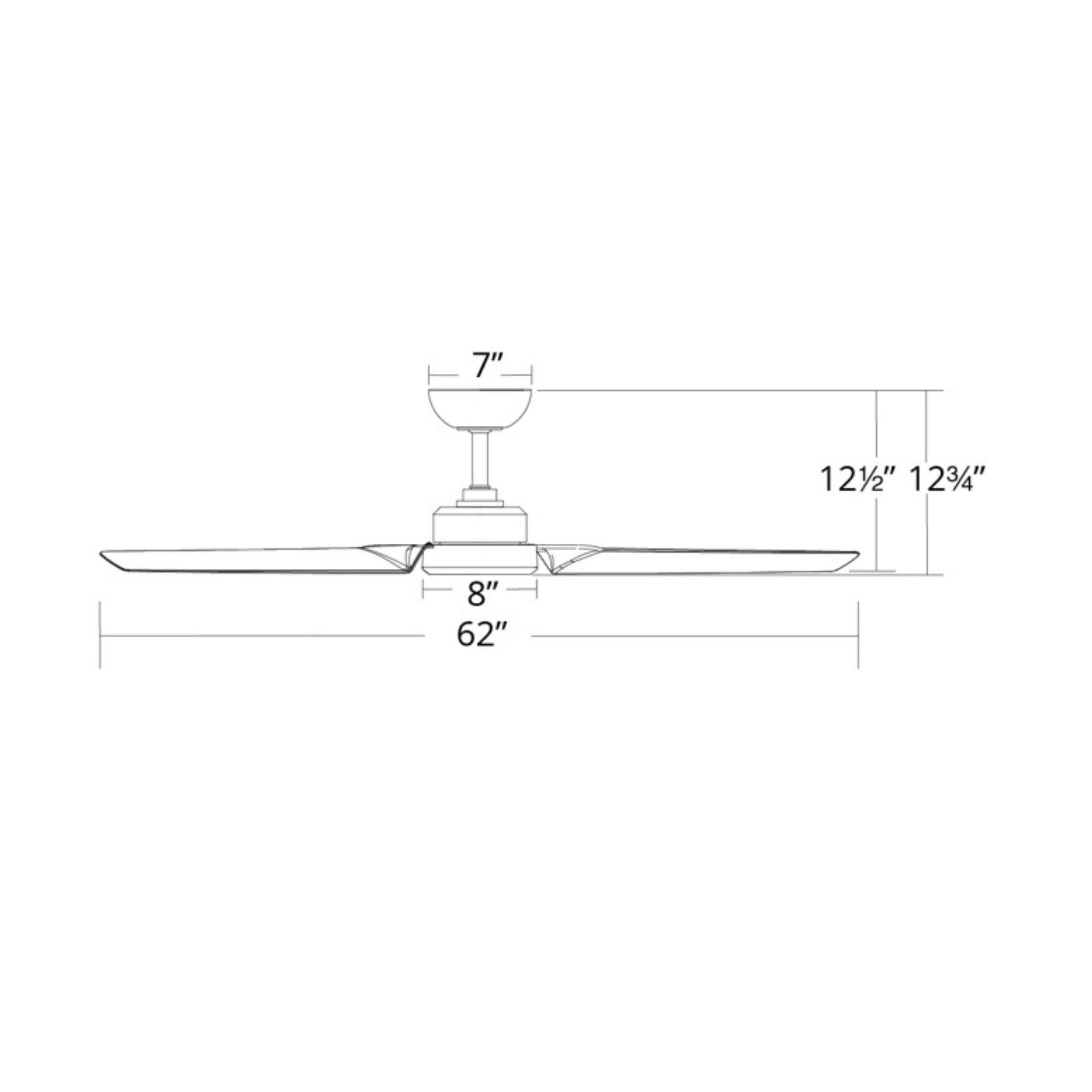 Roboto 62" Matte Black Outdoor Ceiling Fan