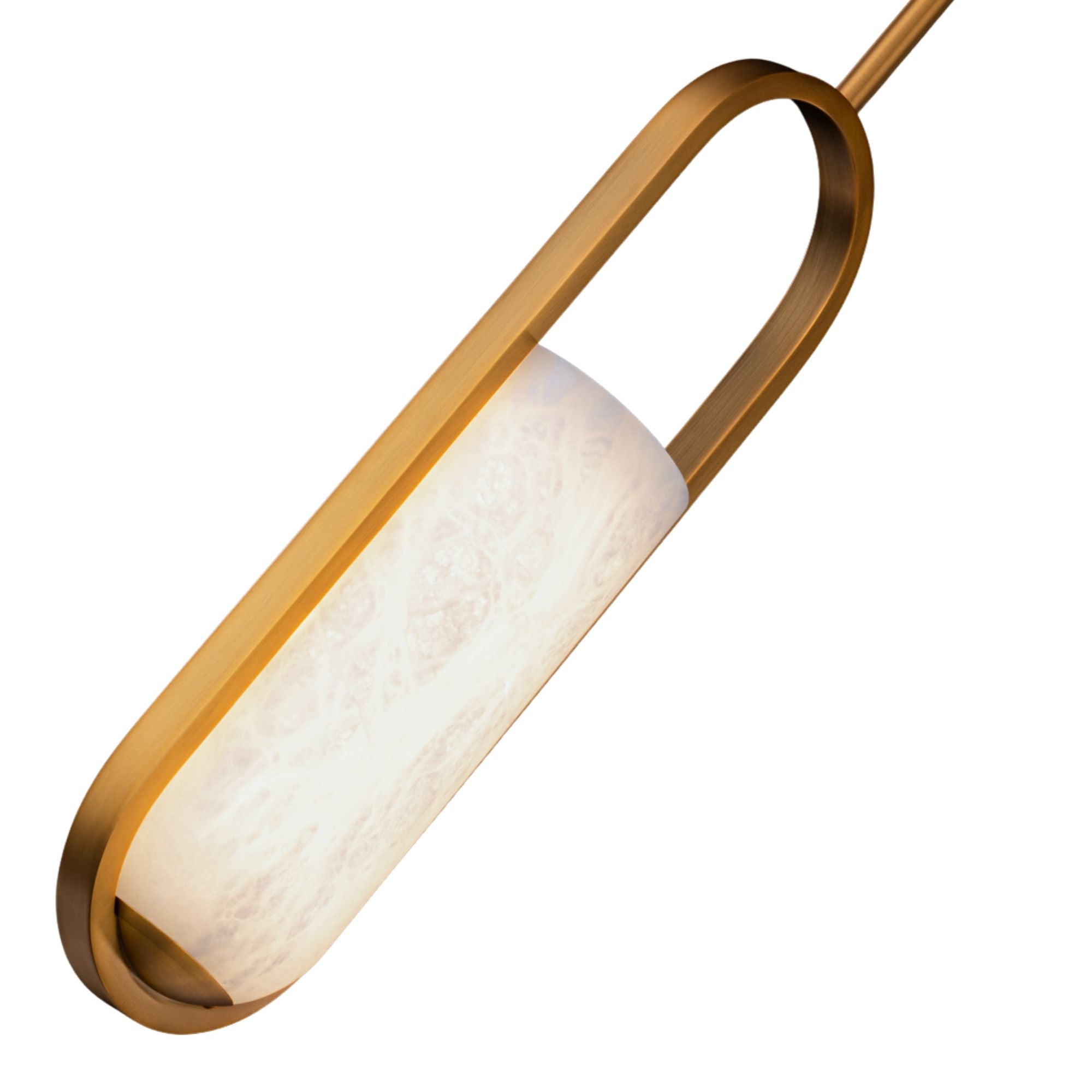 Rollins 16" LED Mini Pendant, Aged Brass Finish