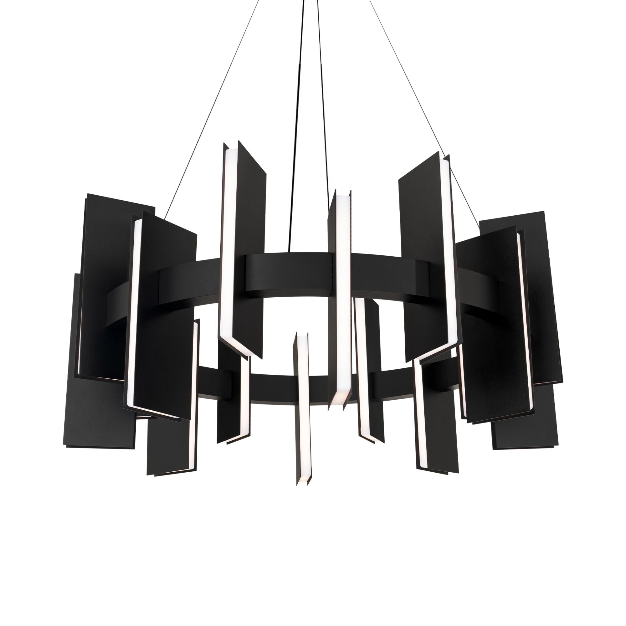Ronan 32" LED Pendant, Black Finish