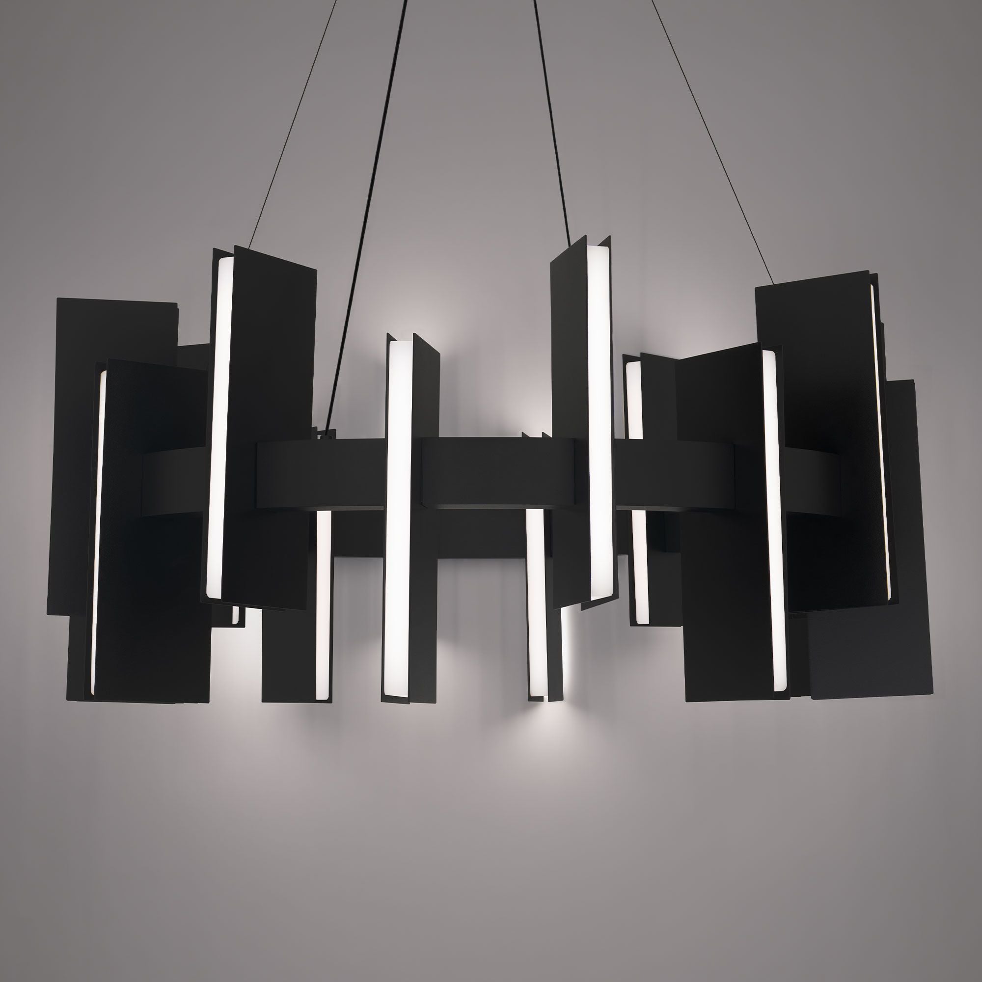Ronan 32" LED Pendant, Black Finish