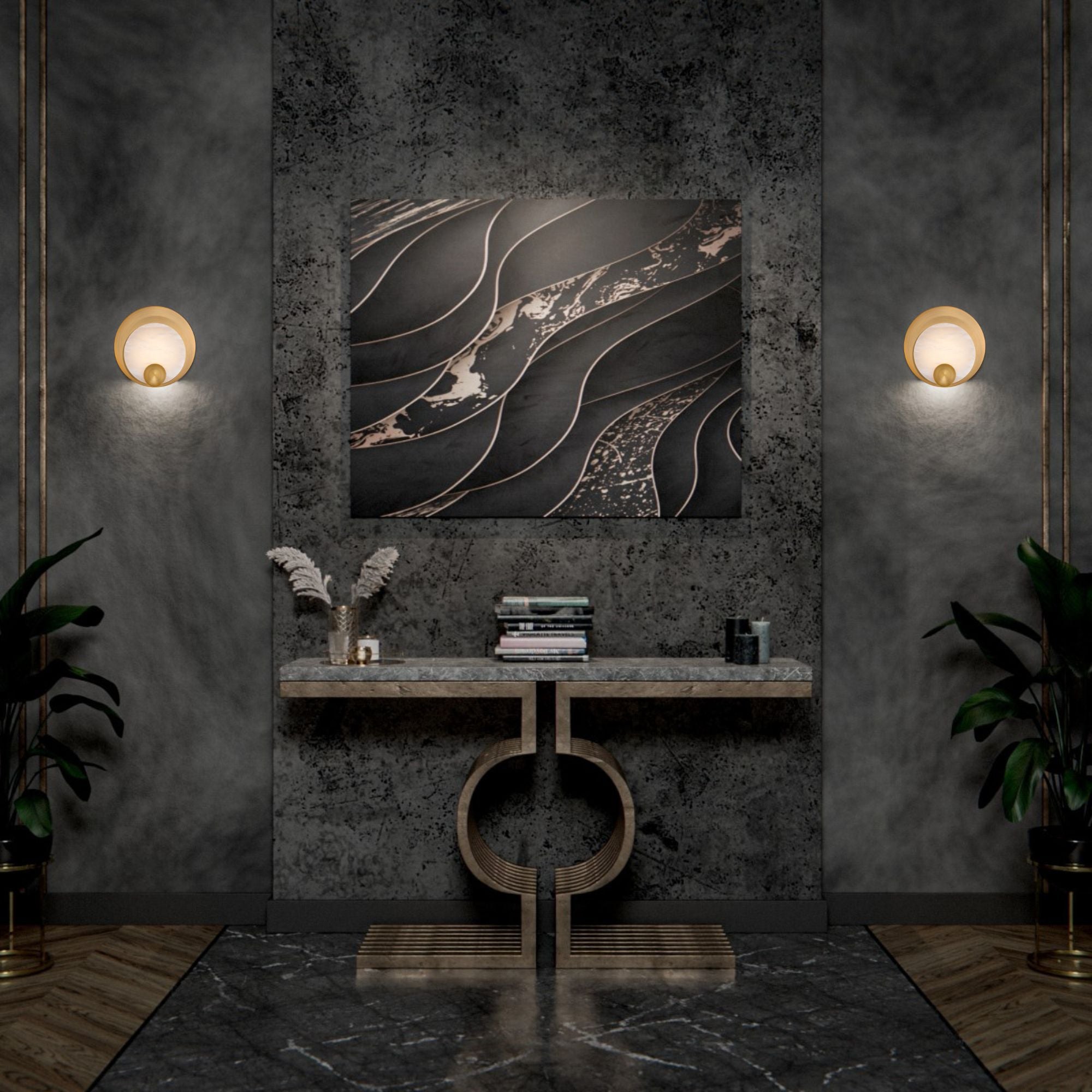 Rowlings 10" LED Wall Sconce, Aged Brass Finish