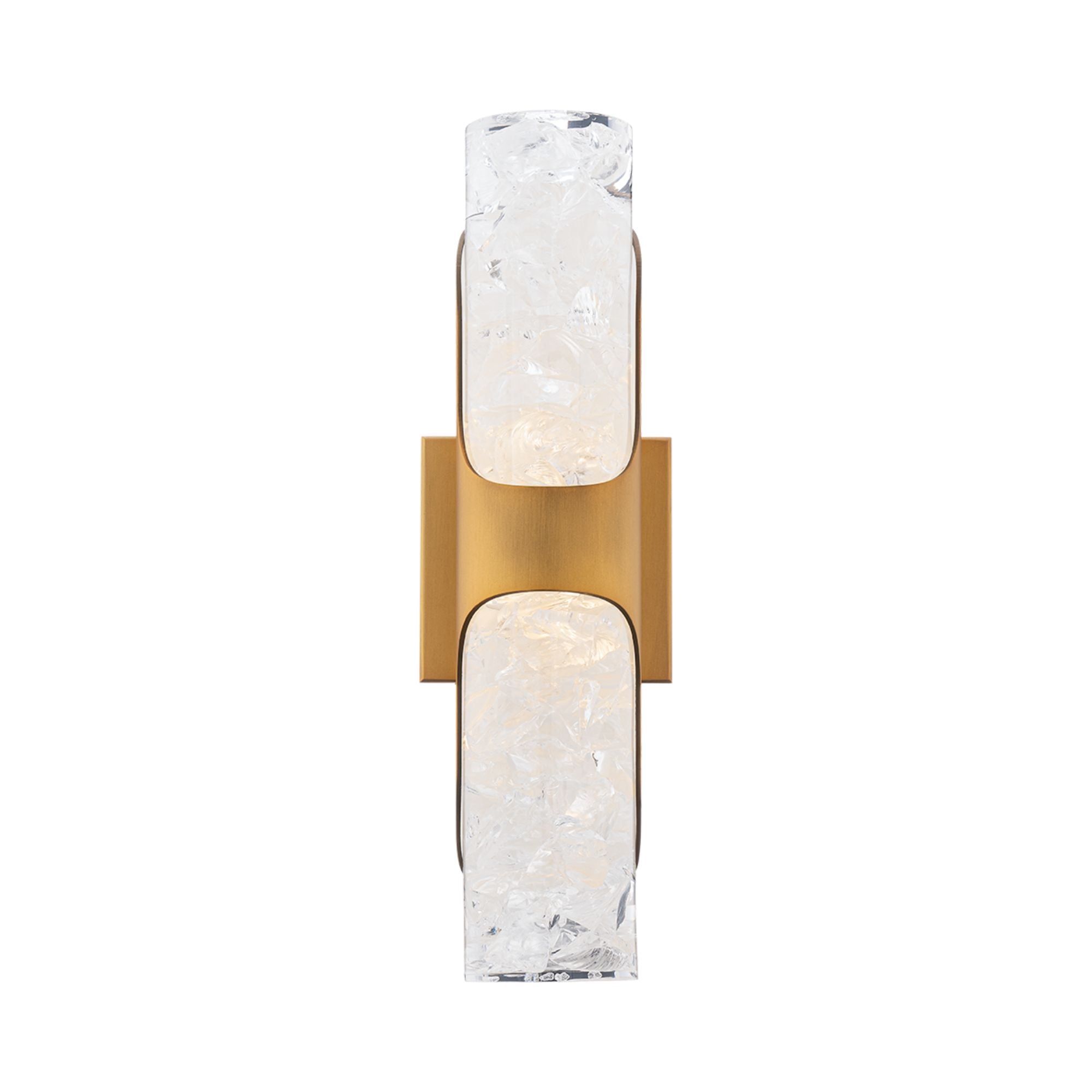 Royce 16" LED Wall Sconce, Aged Brass Finish