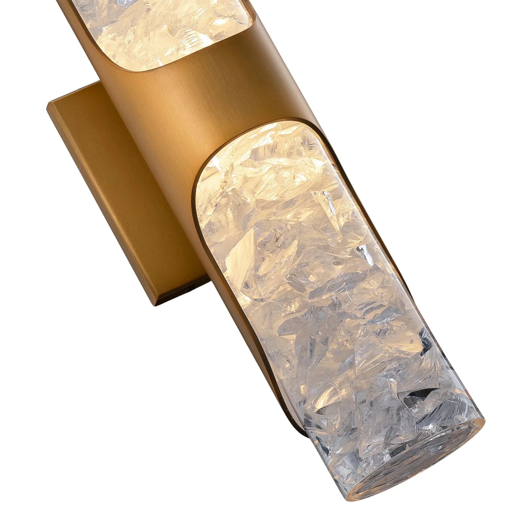 Royce 16" LED Wall Sconce, Aged Brass Finish