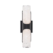 Royce 16" LED Wall Sconce, Black Finish