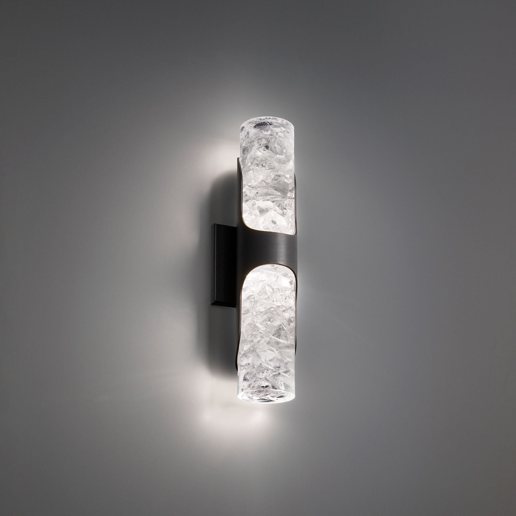 Royce 16" LED Wall Sconce, Black Finish
