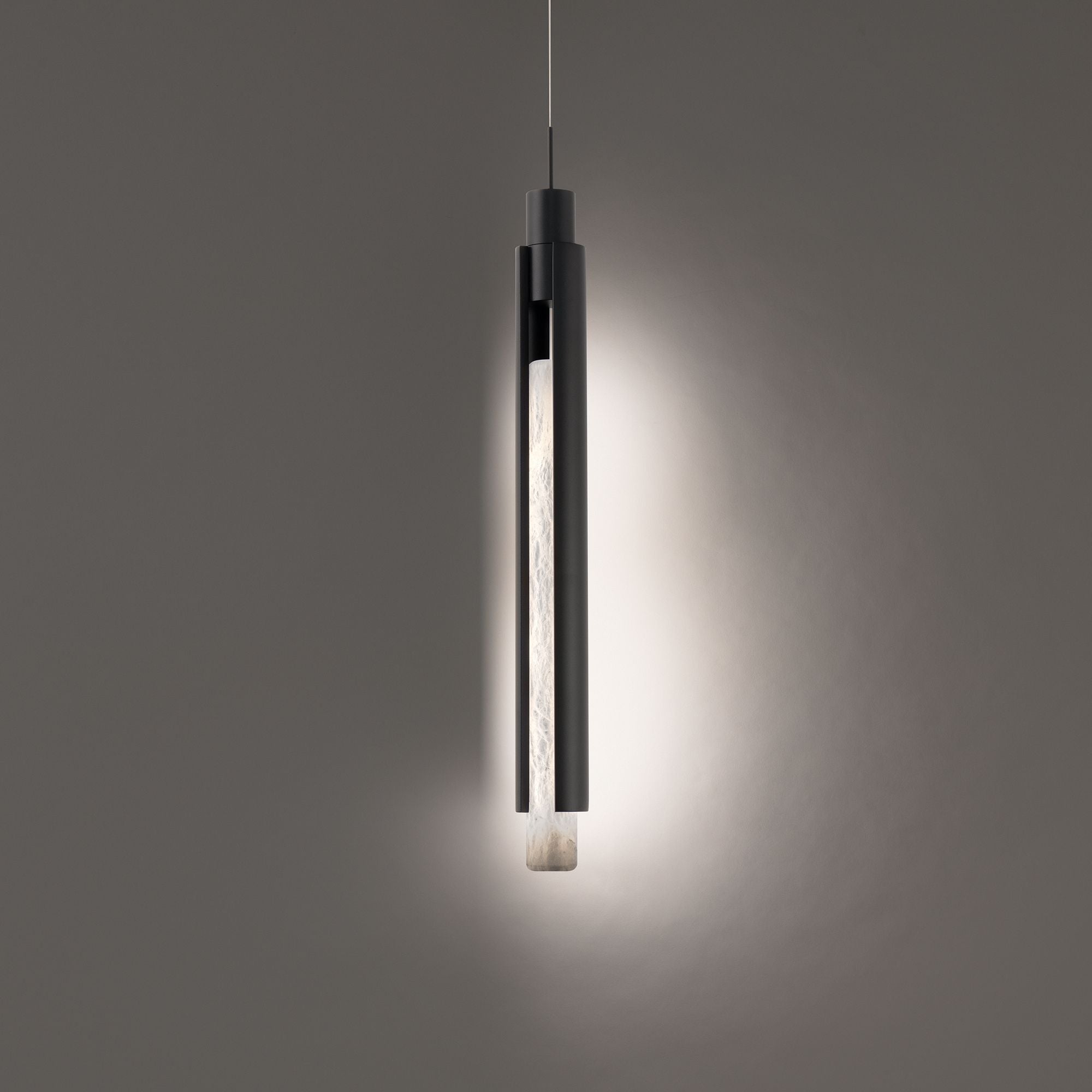 Saber 24" LED Mini Pendant, Black Finish