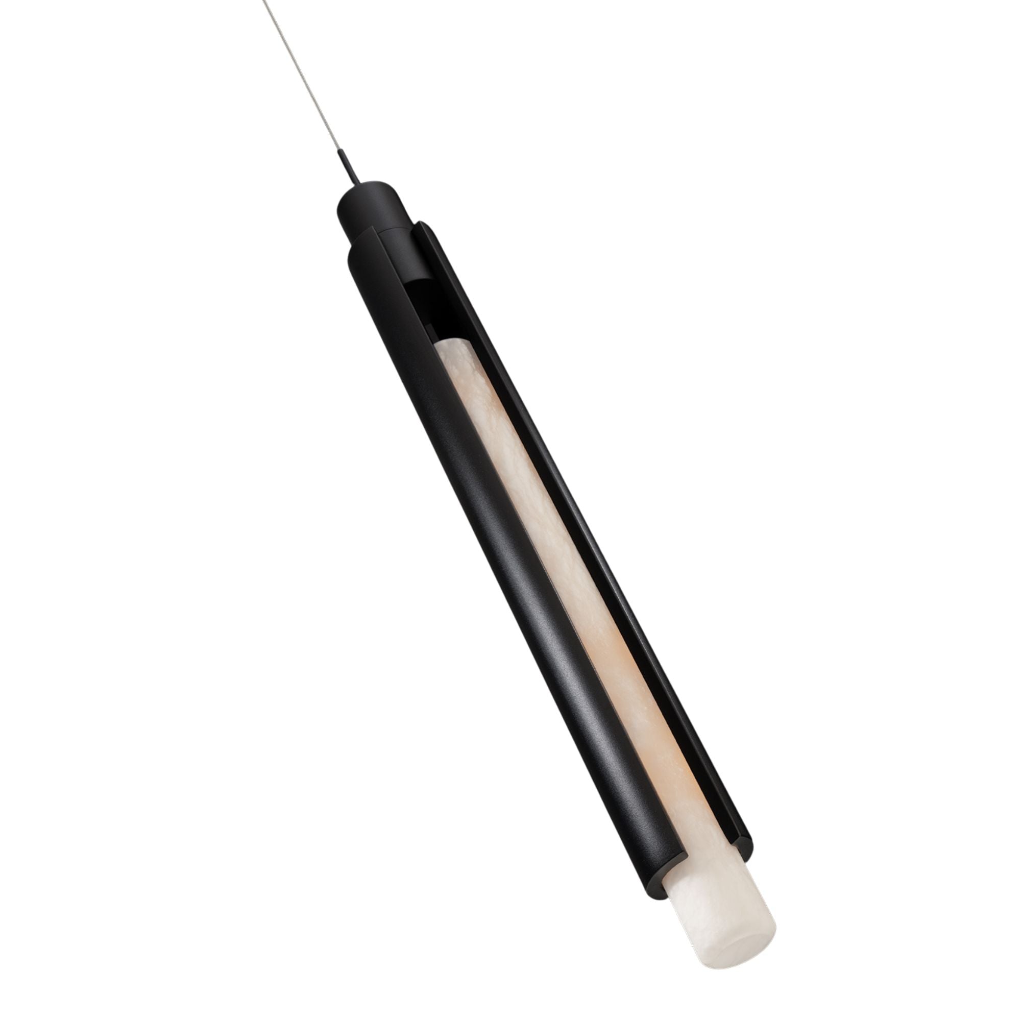 Saber 24" LED Mini Pendant, Black Finish
