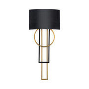 Sartre 32" LED Wall Sconce, Black & Aged Brass Finish