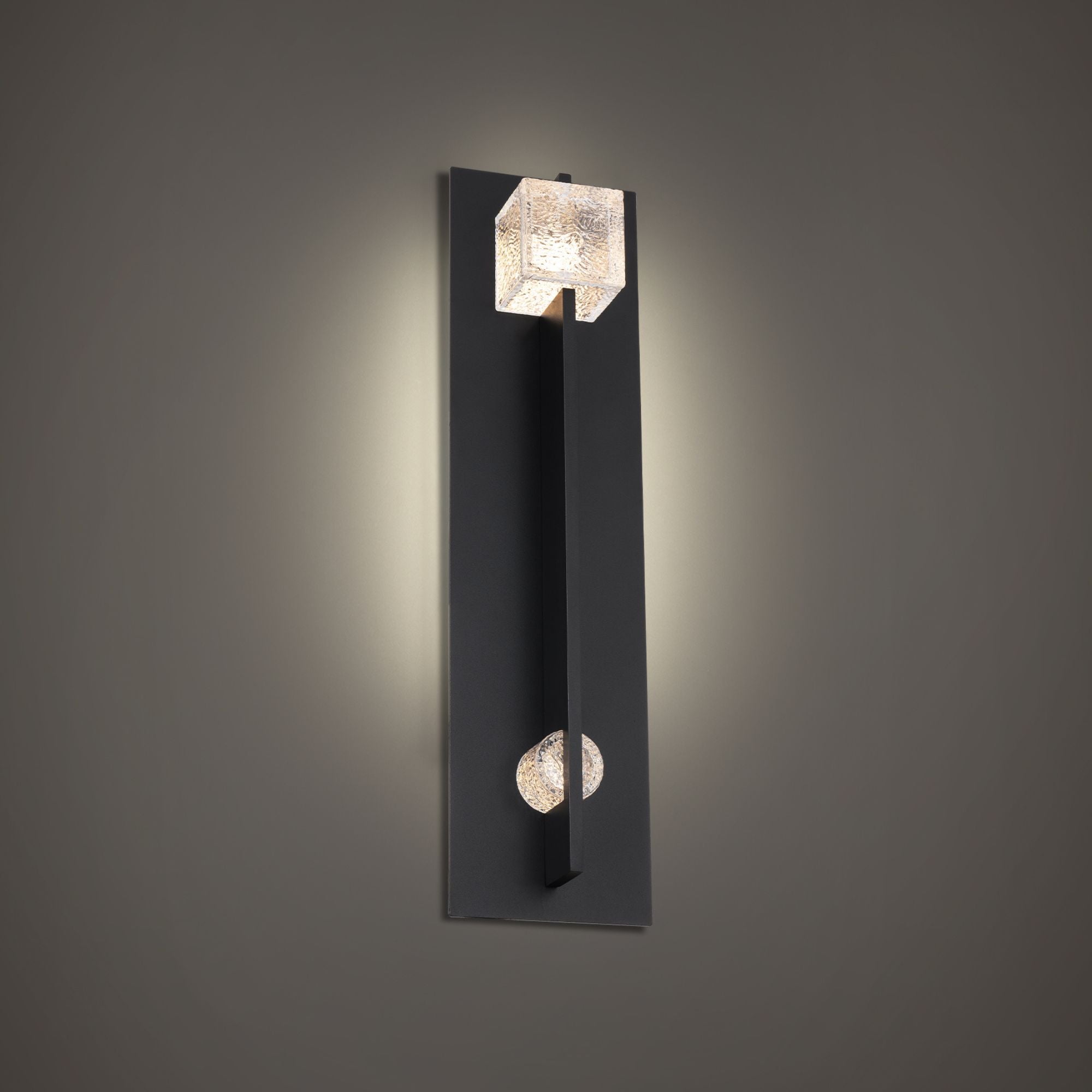 Scepter 22" LED Outdoor Wall Sconce, Black Finish