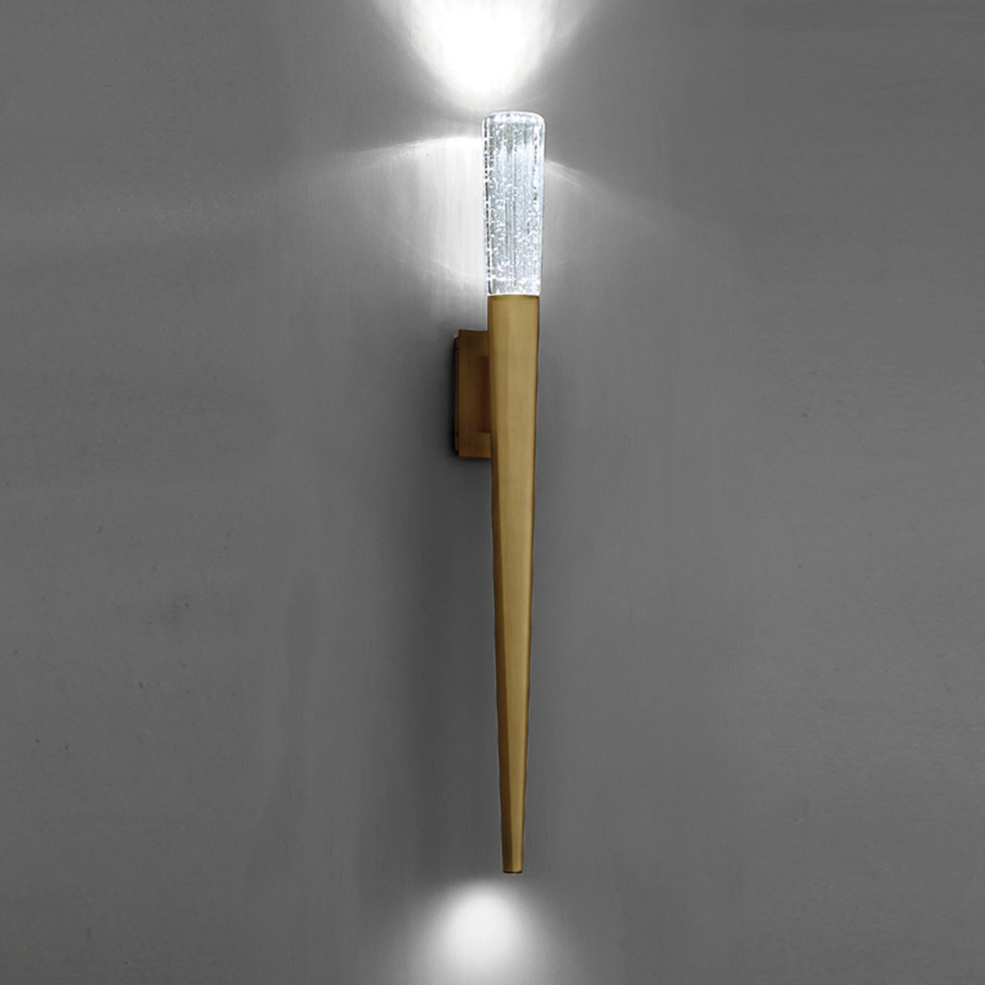 Scepter 30" LED Wall Sconce, Aged Brass Finish