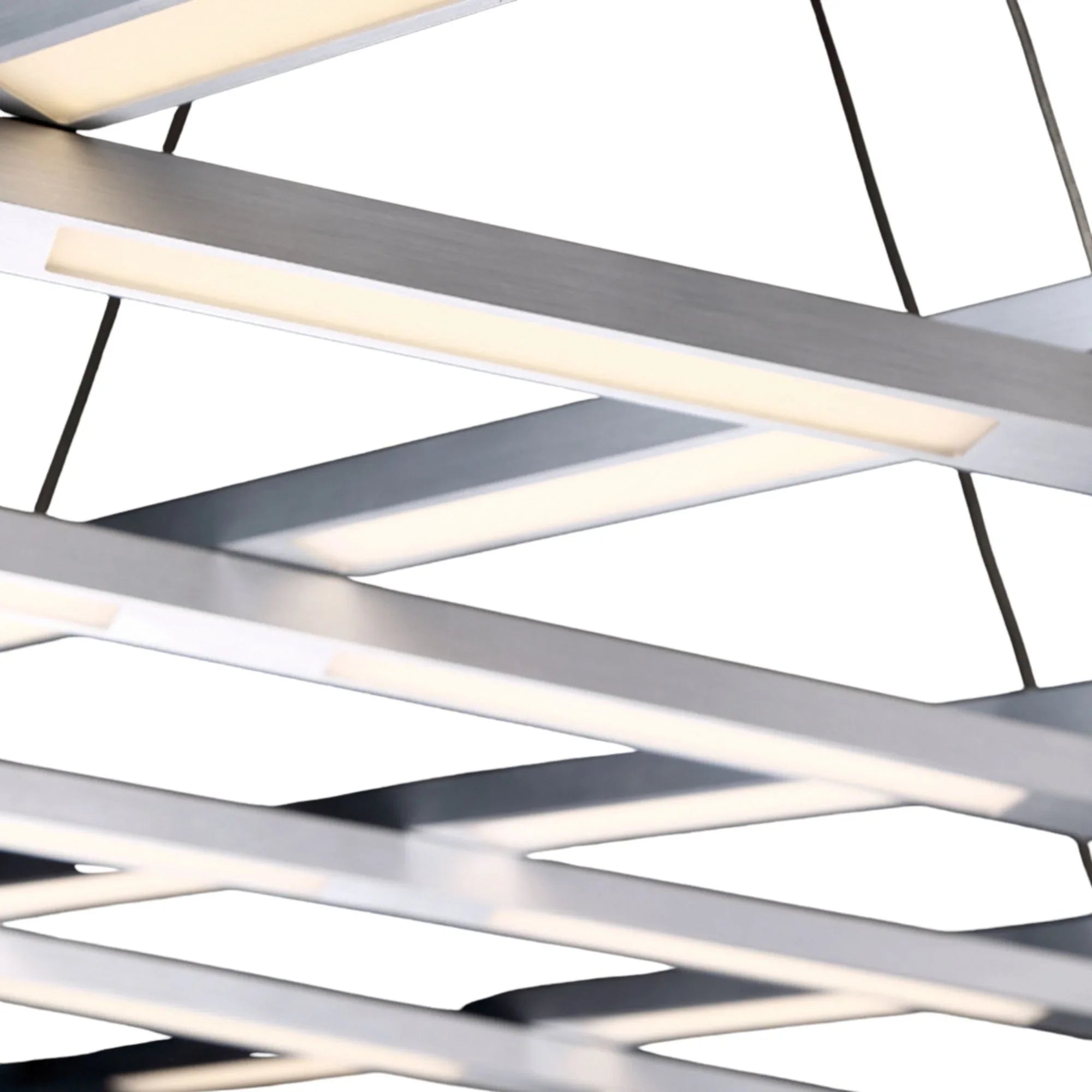 Modern Forms - Scissors 80" LED Linear Pendant, Brushed Aluminum Finish | Bees Lighting