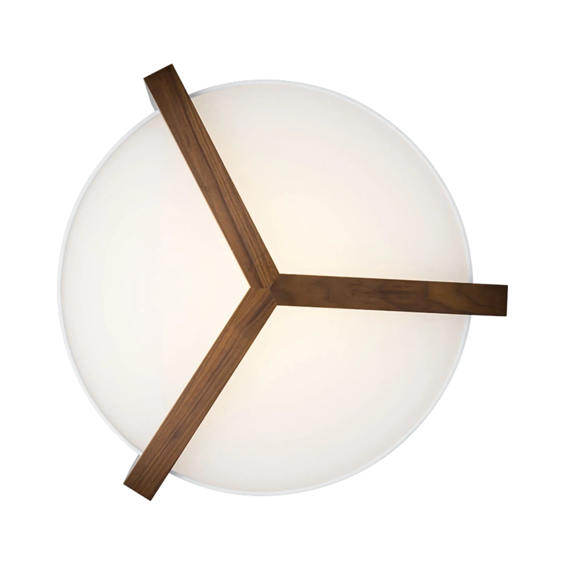 Modern Forms - Segment 21" LED Flush Mount, Dark Walnut Finish | Bees Lighting