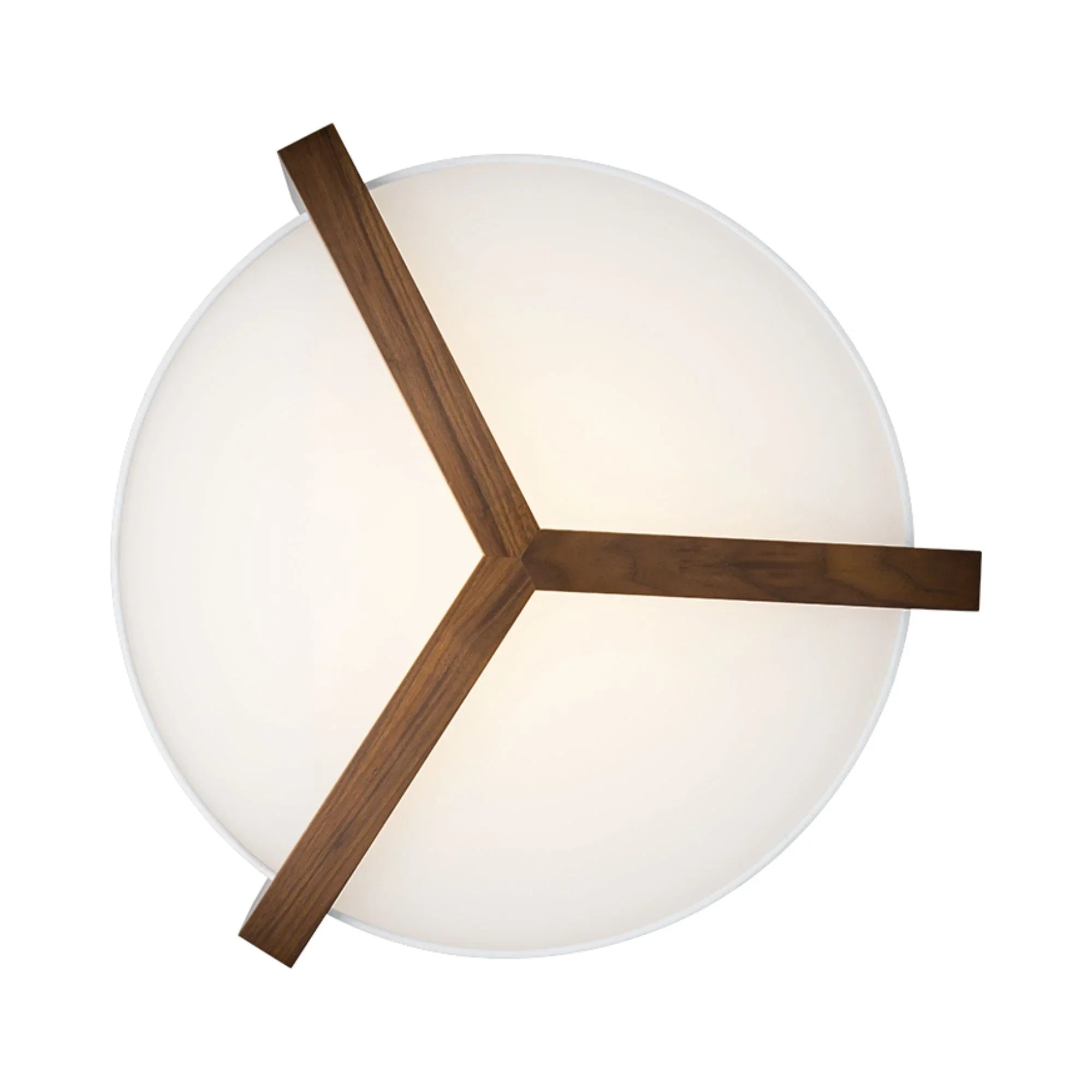 Modern Forms - Segment 21" LED Flush Mount, Dark Walnut Finish | Bees Lighting