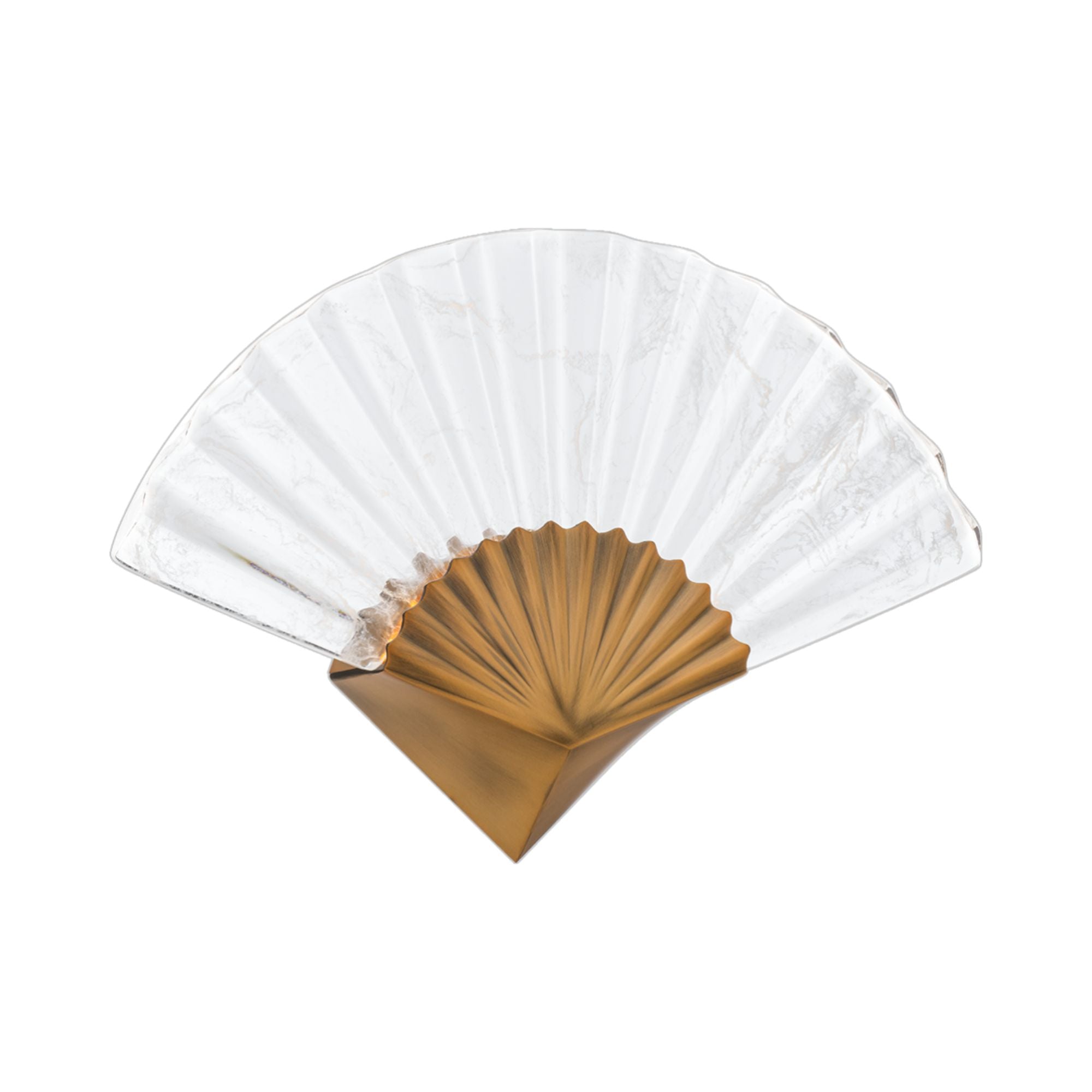 Sensu 17" LED Wall Sconce, Aged Brass Finish