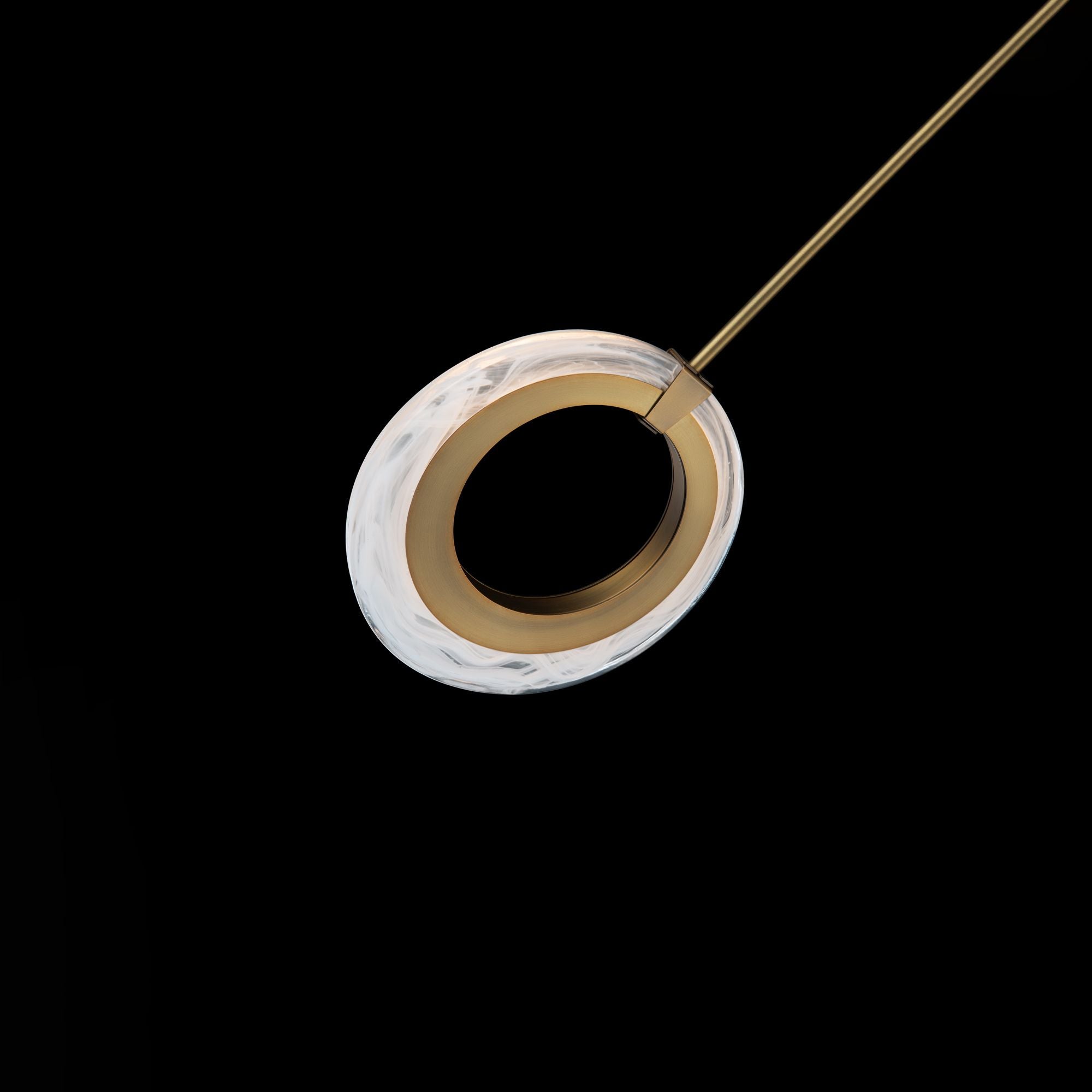 Serenity 10 in. LED Pendant Light Aged Brass Finish