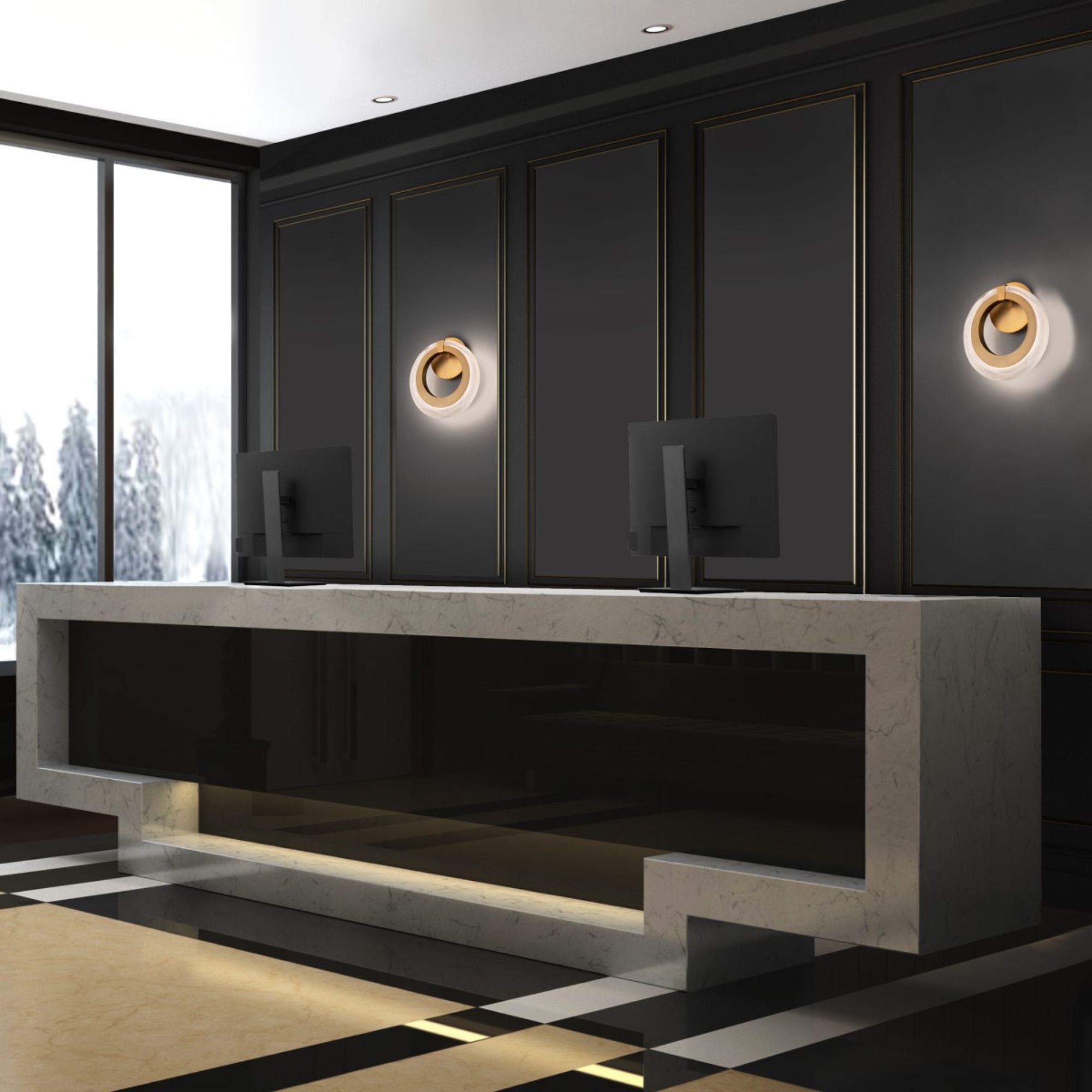 Serenity 11" LED Wall Sconce, Aged Brass Finish - Bees Lighting
