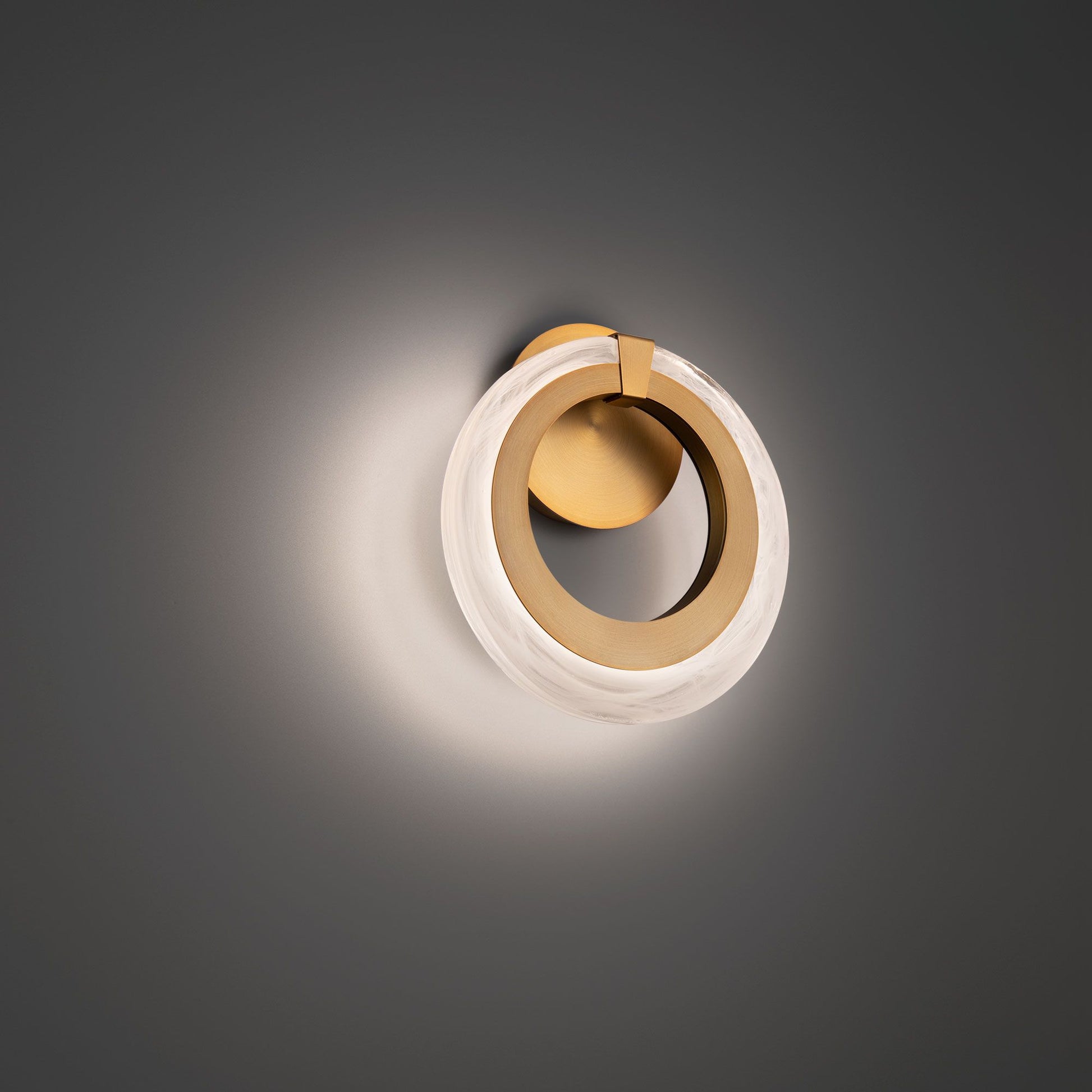 Serenity 11" LED Wall Sconce, Aged Brass Finish - Bees Lighting