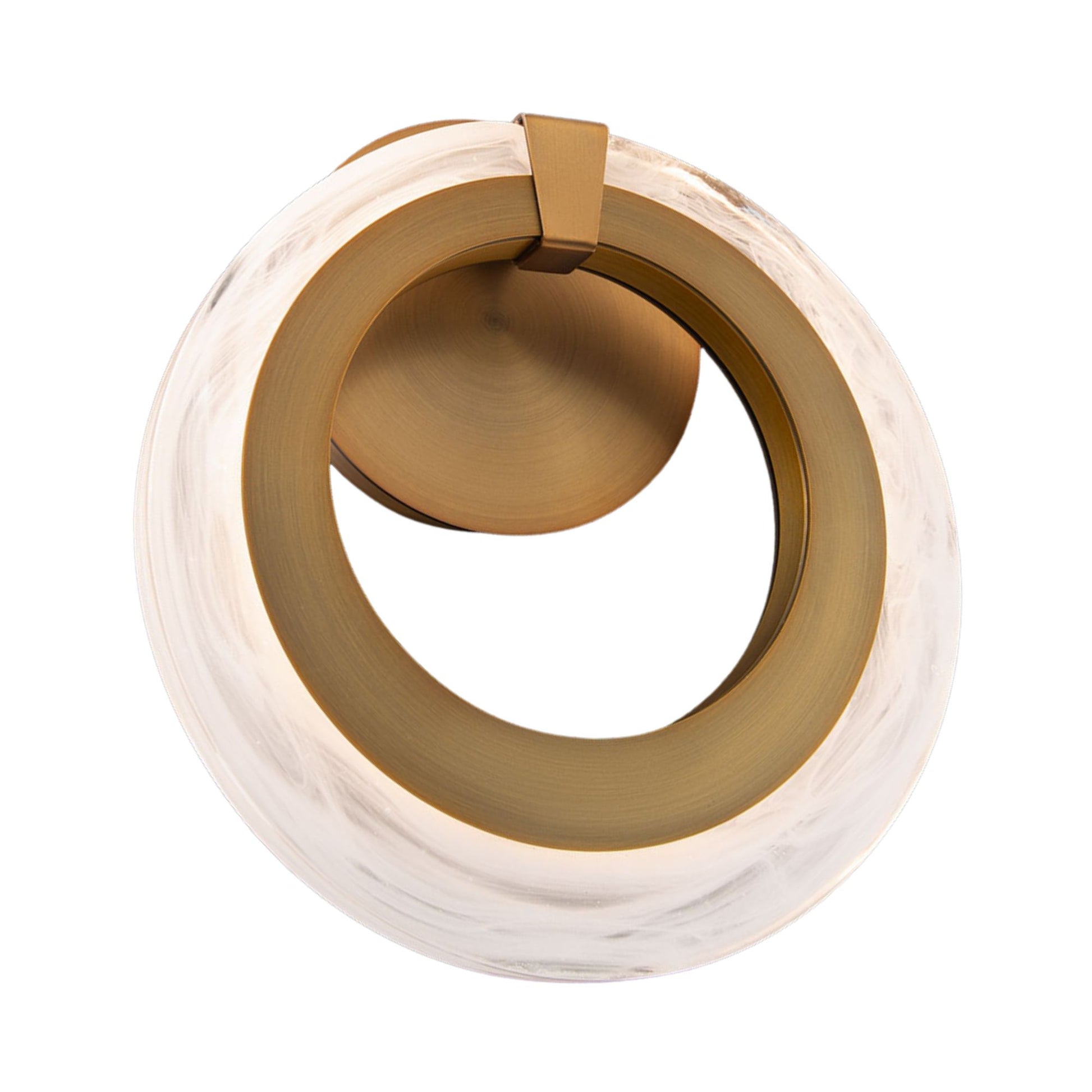 Serenity 11" LED Wall Sconce, Aged Brass Finish - Bees Lighting