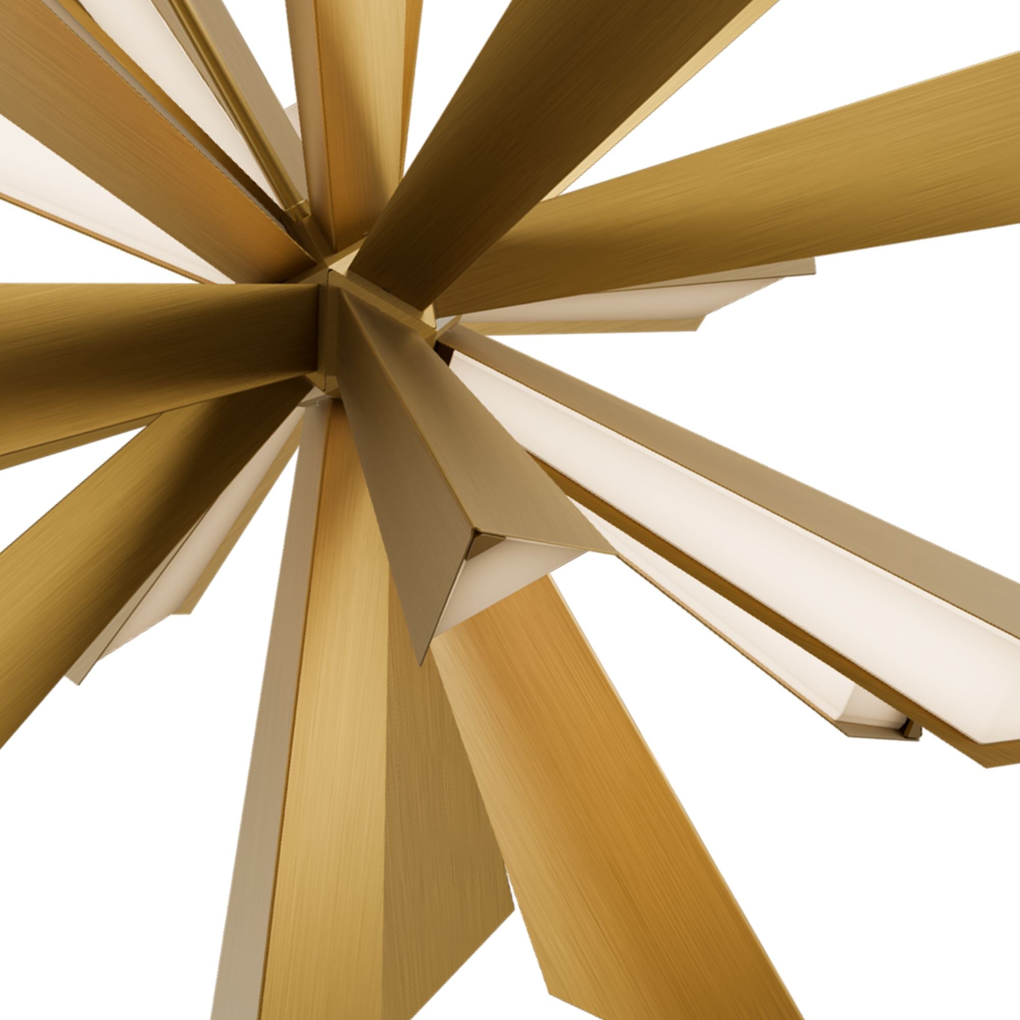 Siren 40" LED Pendant, Aged Brass Finish