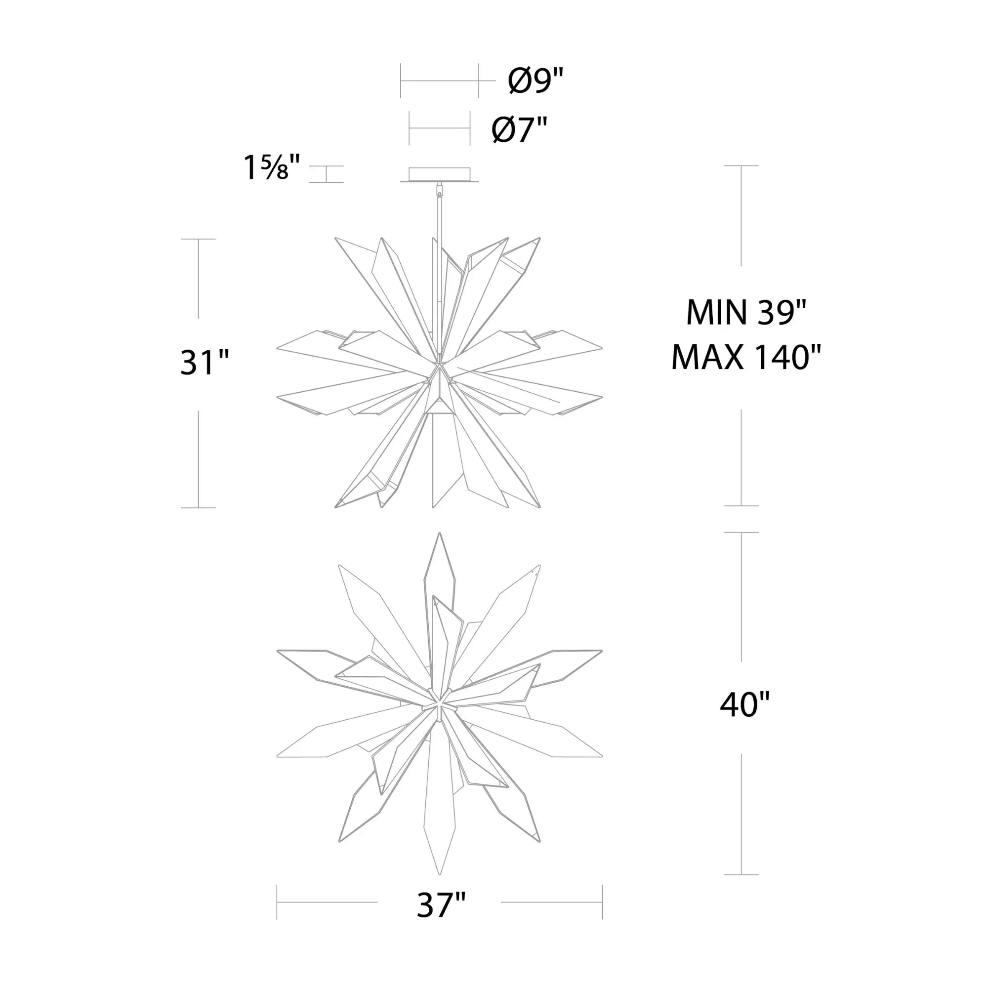 Modern Forms PD-34540-AB: Siren 40