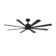 Size Matters 65" Matte Black Smart Windmill Ceiling Fan