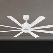 Size Matters 65" Matte White Smart Windmill Ceiling Fan