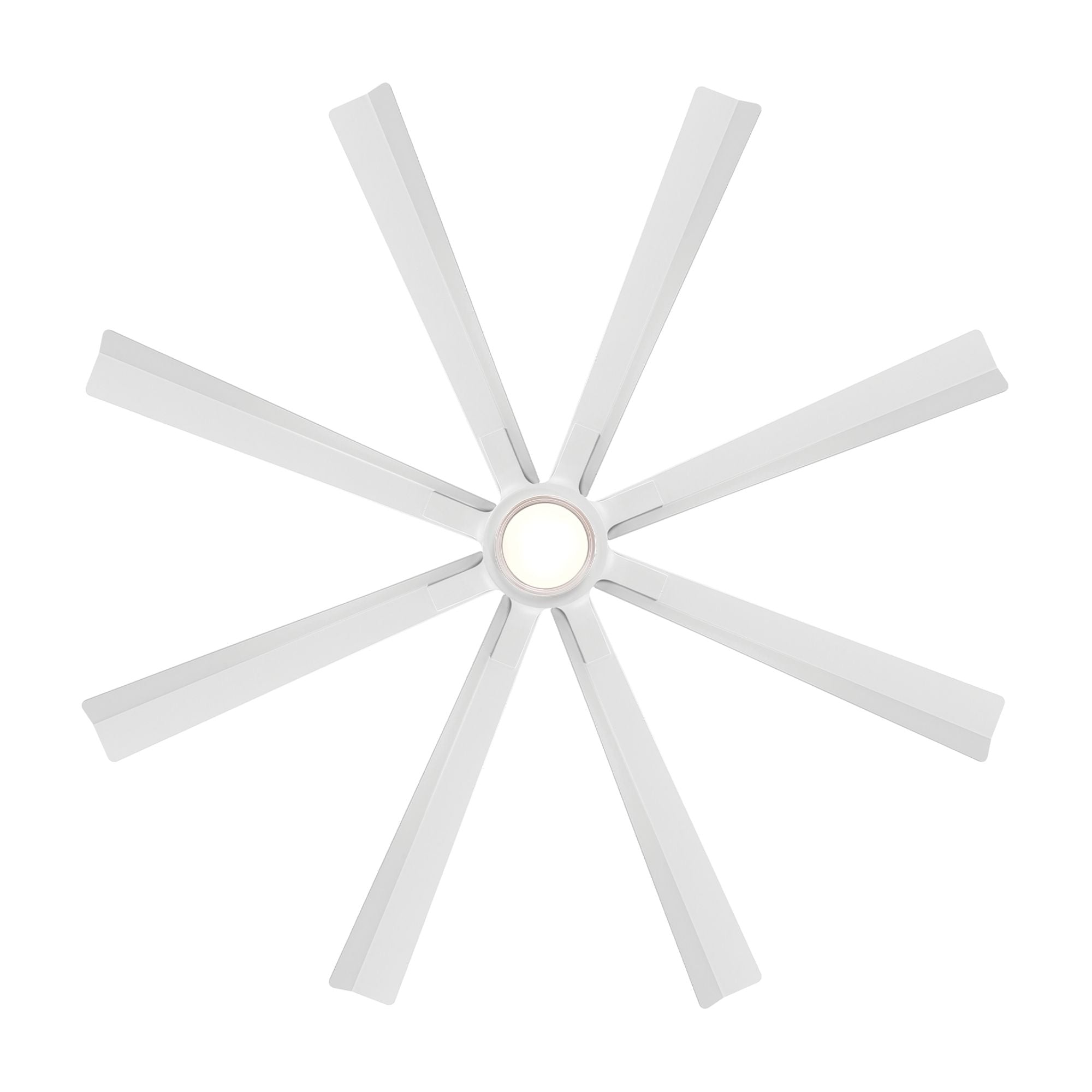 Size Matters 65" Matte White Smart Windmill Ceiling Fan with LED Light