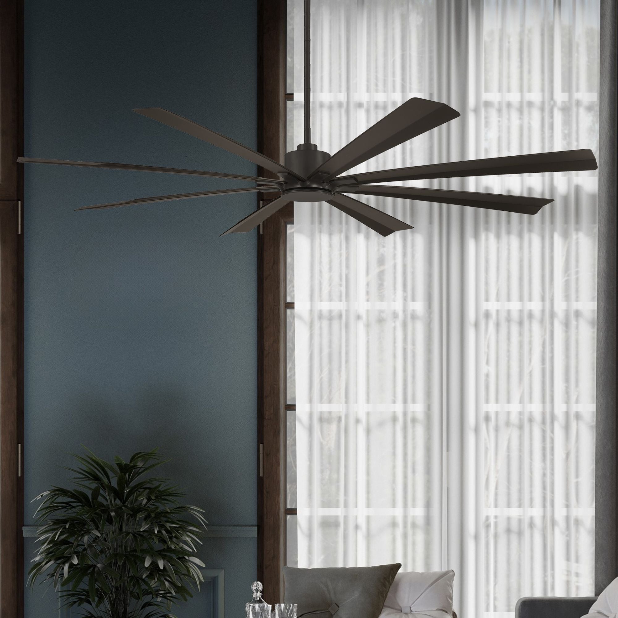 Size Matters 84" Bronze Smart Windmill Ceiling Fan