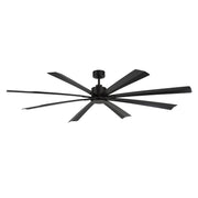 Size Matters 84" Matte Black Smart Windmill Ceiling Fan