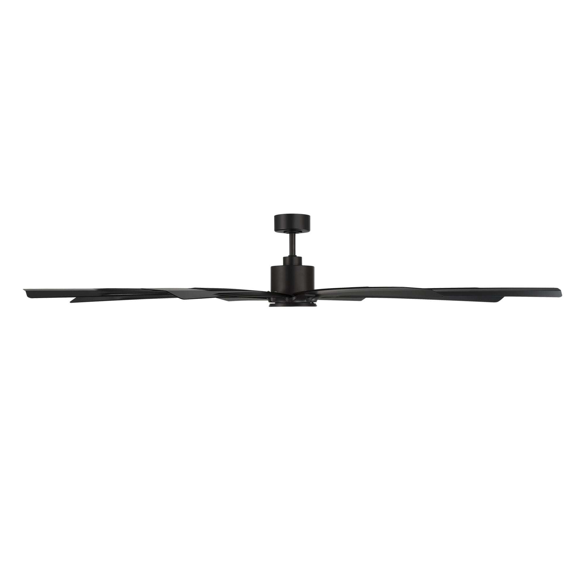 Size Matters 84" Matte Black Smart Windmill Ceiling Fan