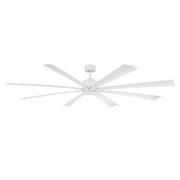 Size Matters 84" Matte White Smart Windmill Ceiling Fan