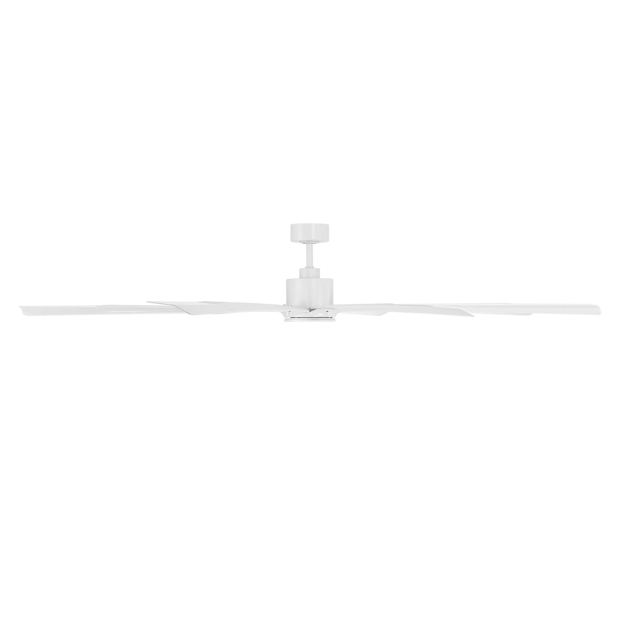 Size Matters 84" Matte White Smart Windmill Ceiling Fan