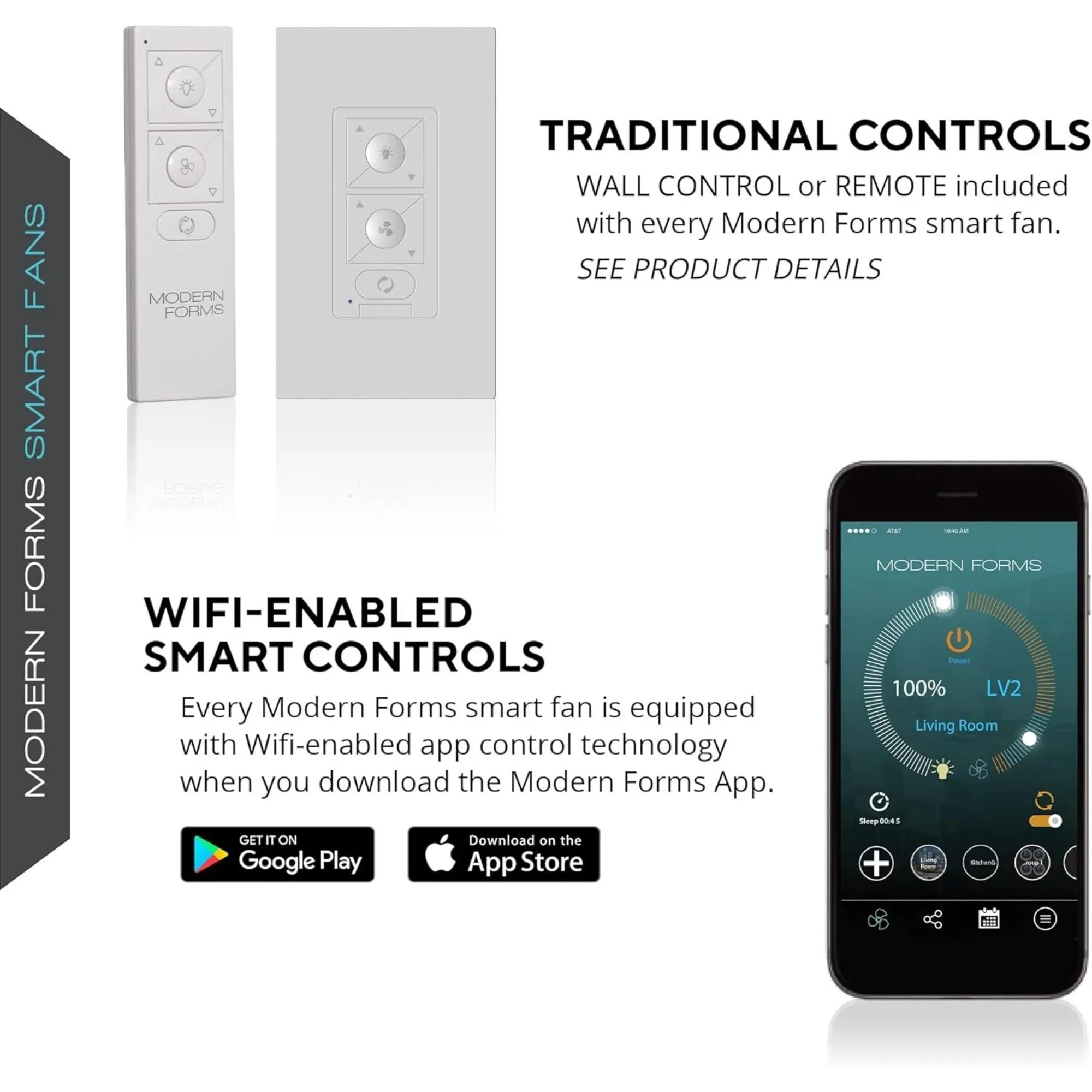 Size Matters 84" Matte White Smart Windmill Ceiling Fan