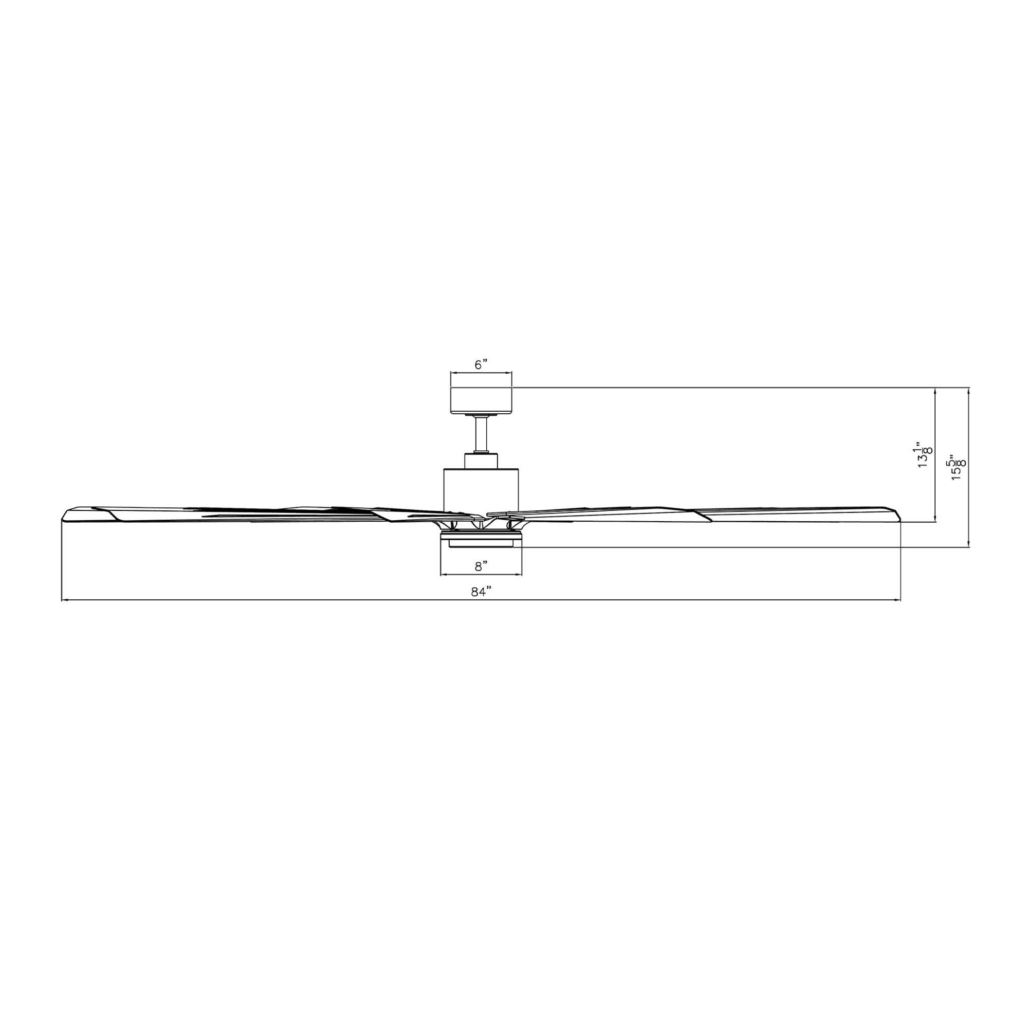 Size Matters 84" Bronze Smart Windmill Ceiling Fan with LED Light