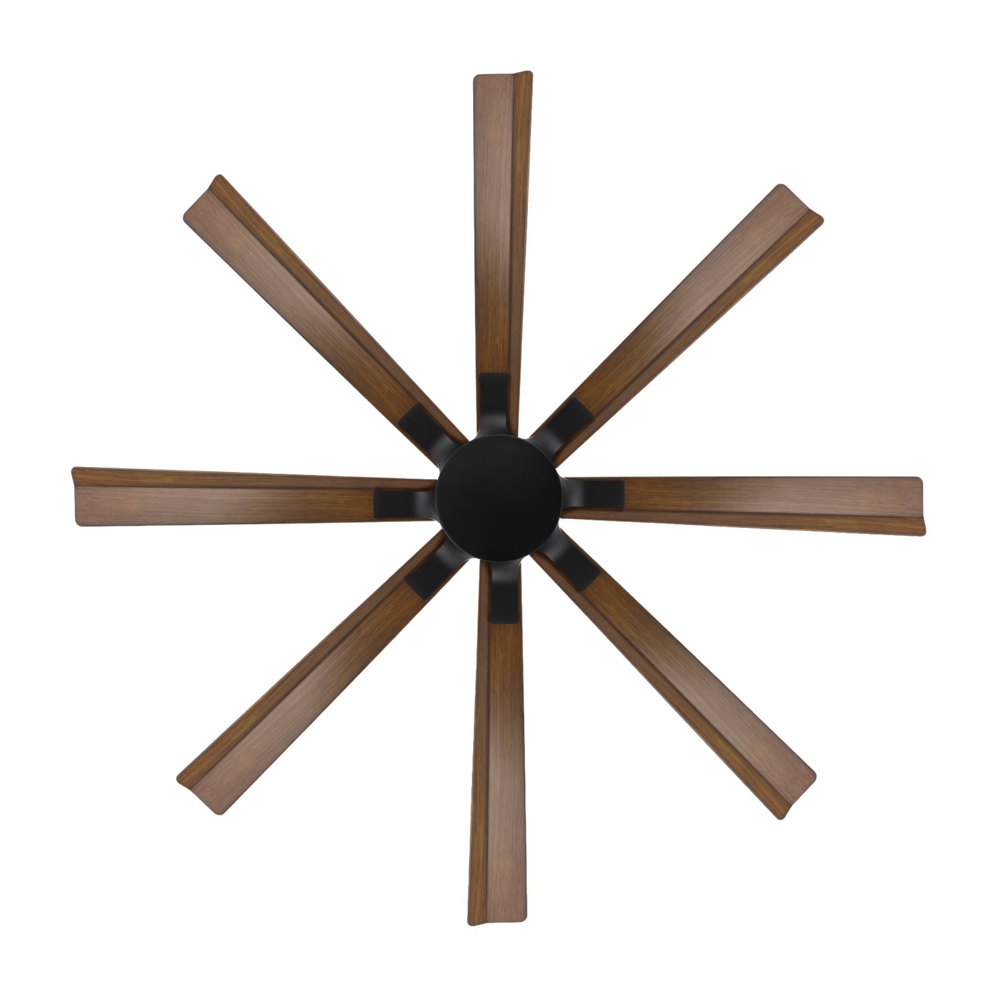 Size Matters 56" Matte Black/Distressed Koa Smart Windmill Ceiling Fan