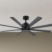 Size Matters 56" Matte Black Smart Windmill Ceiling Fan