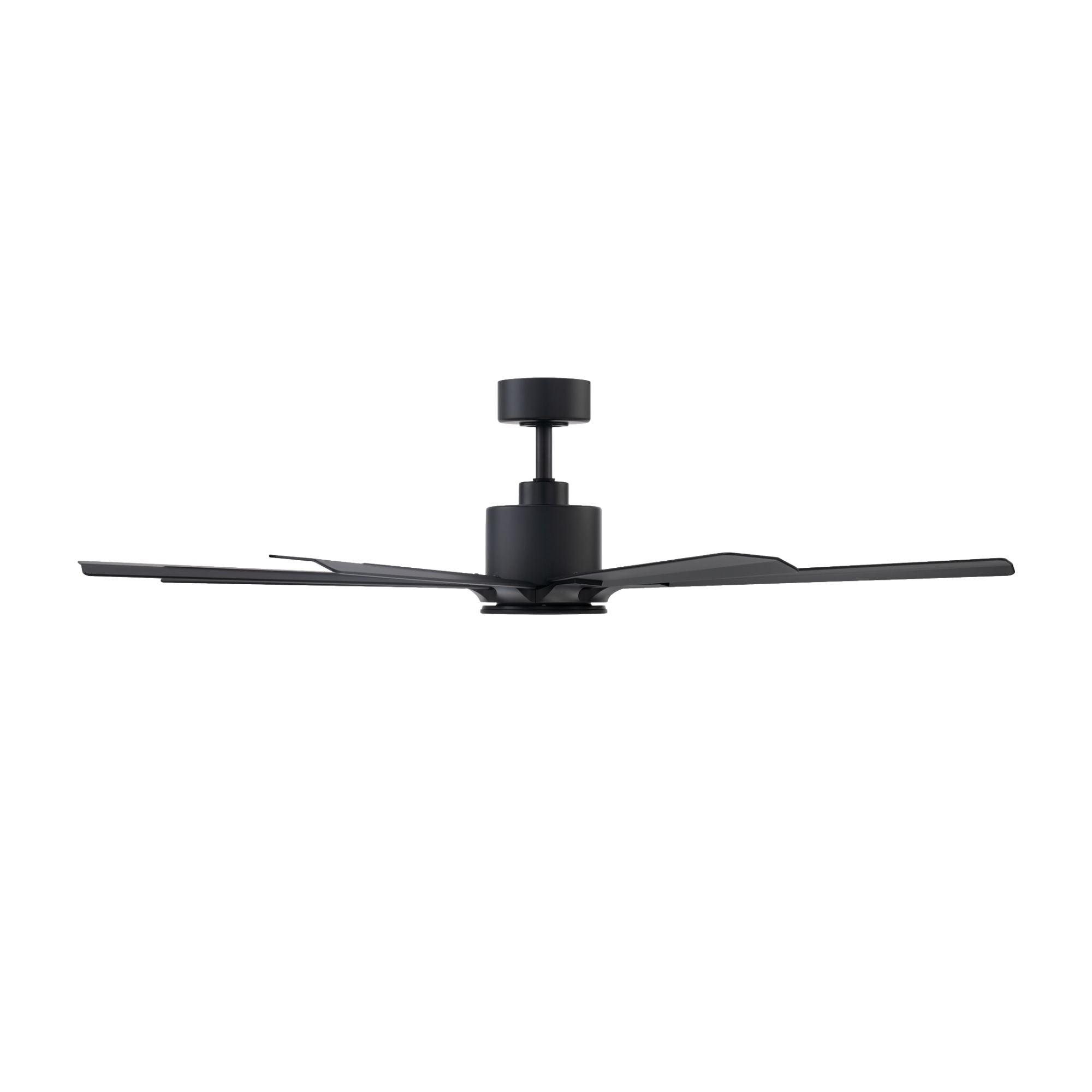Size Matters 56" Matte Black Smart Windmill Ceiling Fan