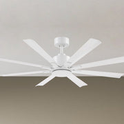 Size Matters 56" Matte White Smart Windmill Ceiling Fan
