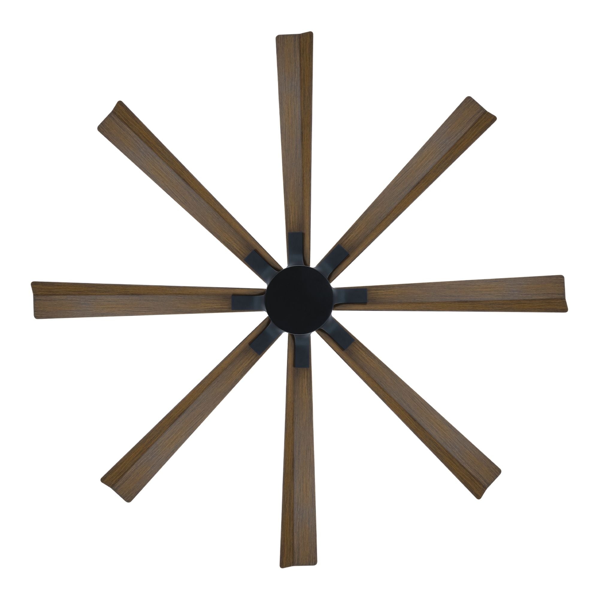 Size Matters 65" Matte Black/Distressed Koa Smart Windmill Ceiling Fan
