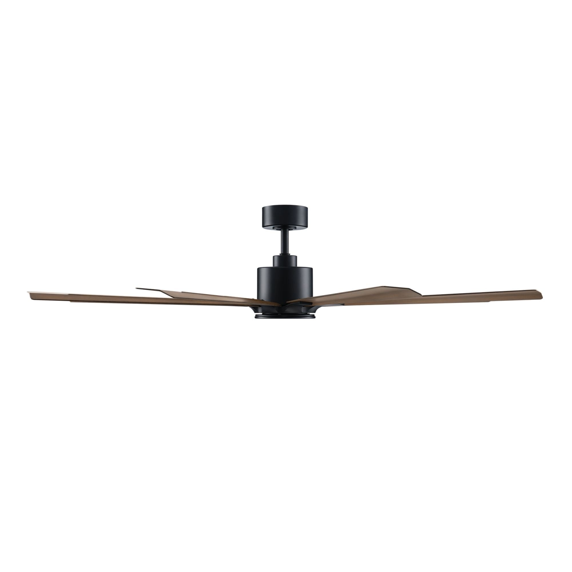 Size Matters 65" Matte Black/Distressed Koa Smart Windmill Ceiling Fan