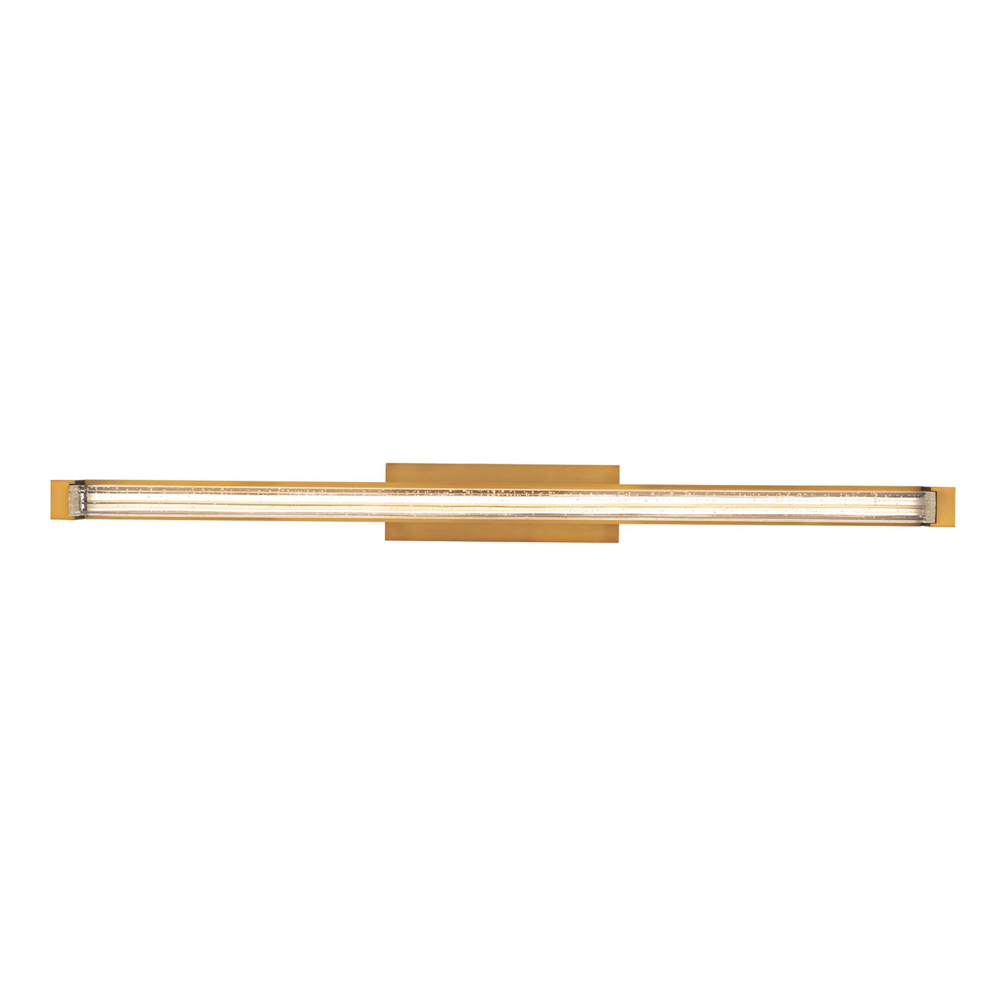 Skein 33" LED Bath Vanity, Aged Brass Finish