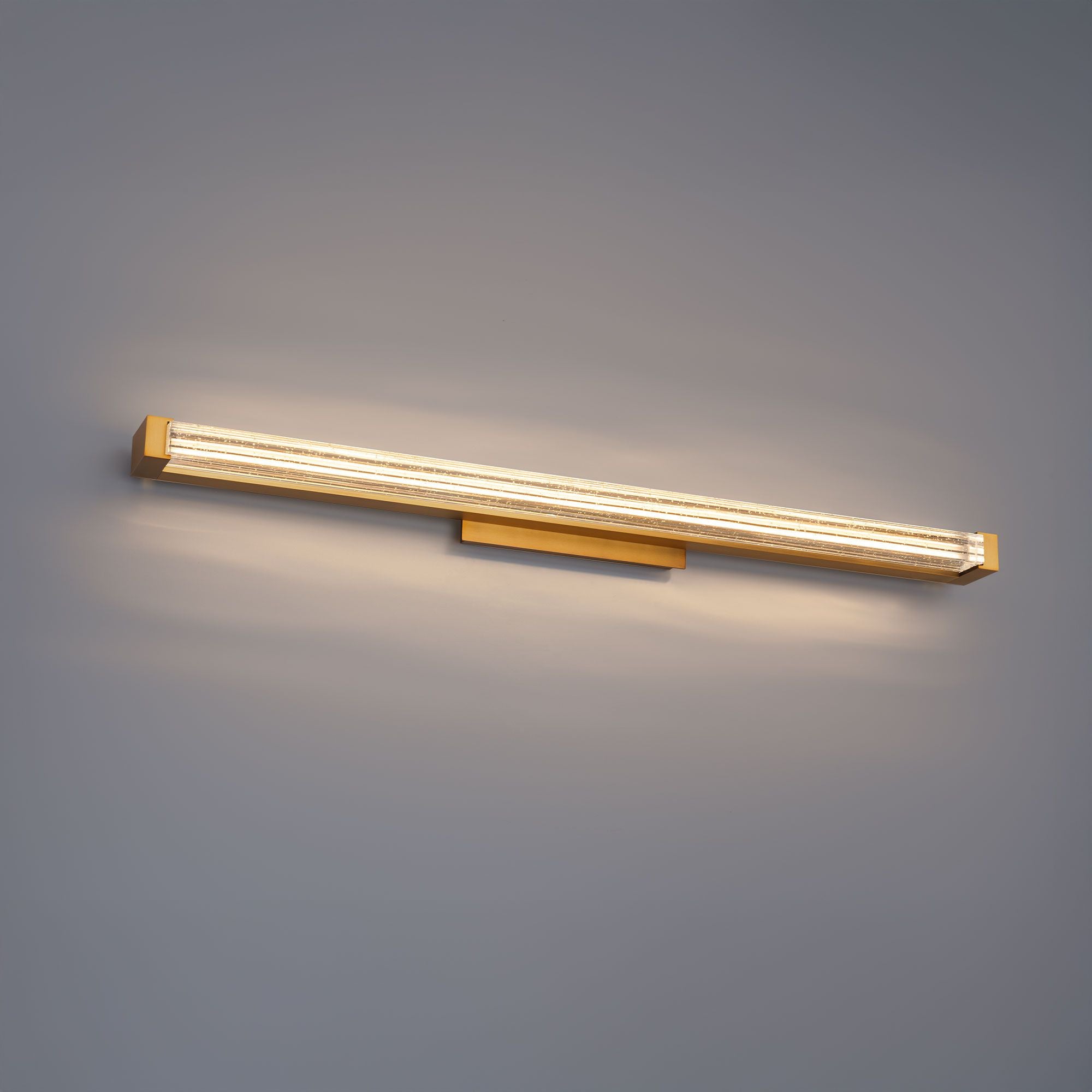 Skein 33" LED Bath Vanity, Aged Brass Finish