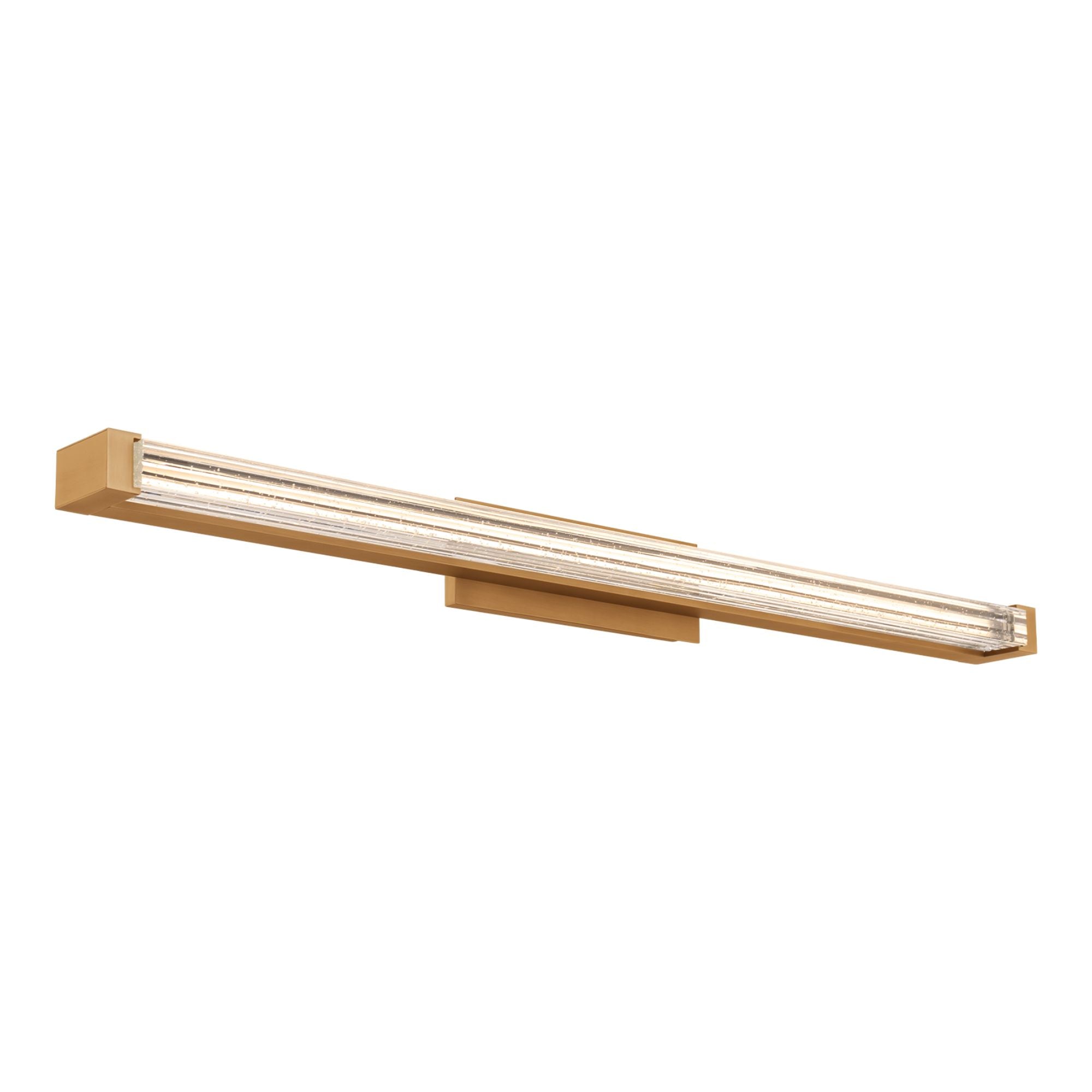 Skein 33" LED Bath Vanity, Aged Brass Finish