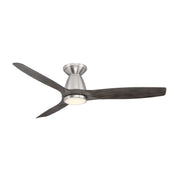 Skylark Flush 54" Nickel LED Smart Ceiling Fan